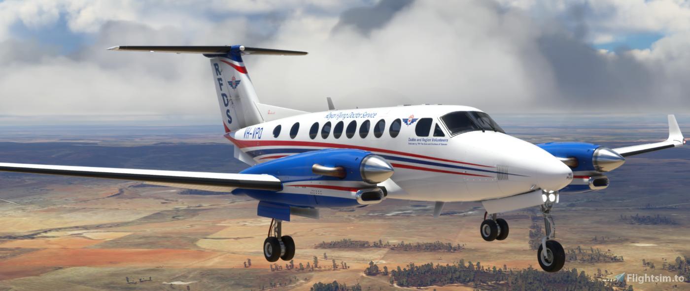 1400x591 King Air 350 Royal Flying Doctor Service Microsoft Flight Simulator