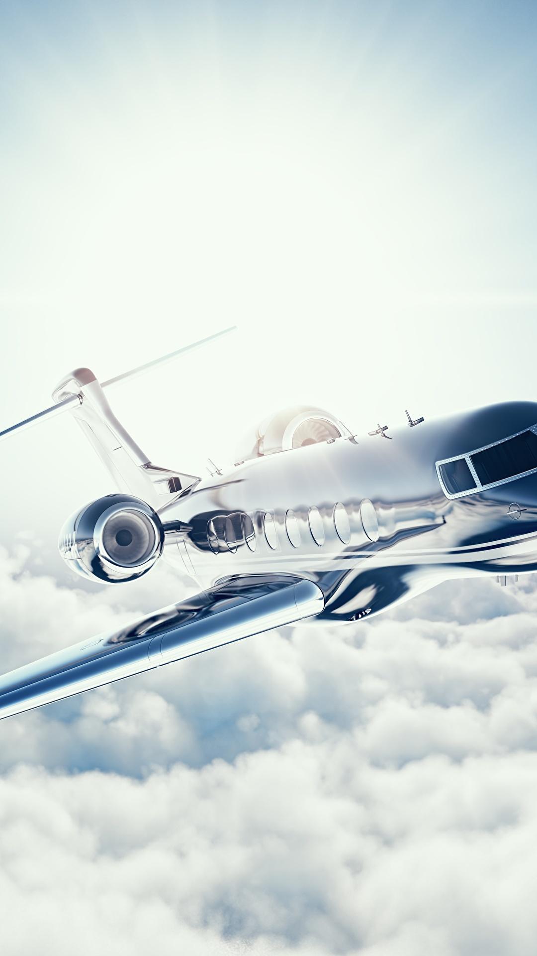 1080x1920 Wallpaper Airplane Passenger Airplanes Learjet 45 Flight 1080x1920