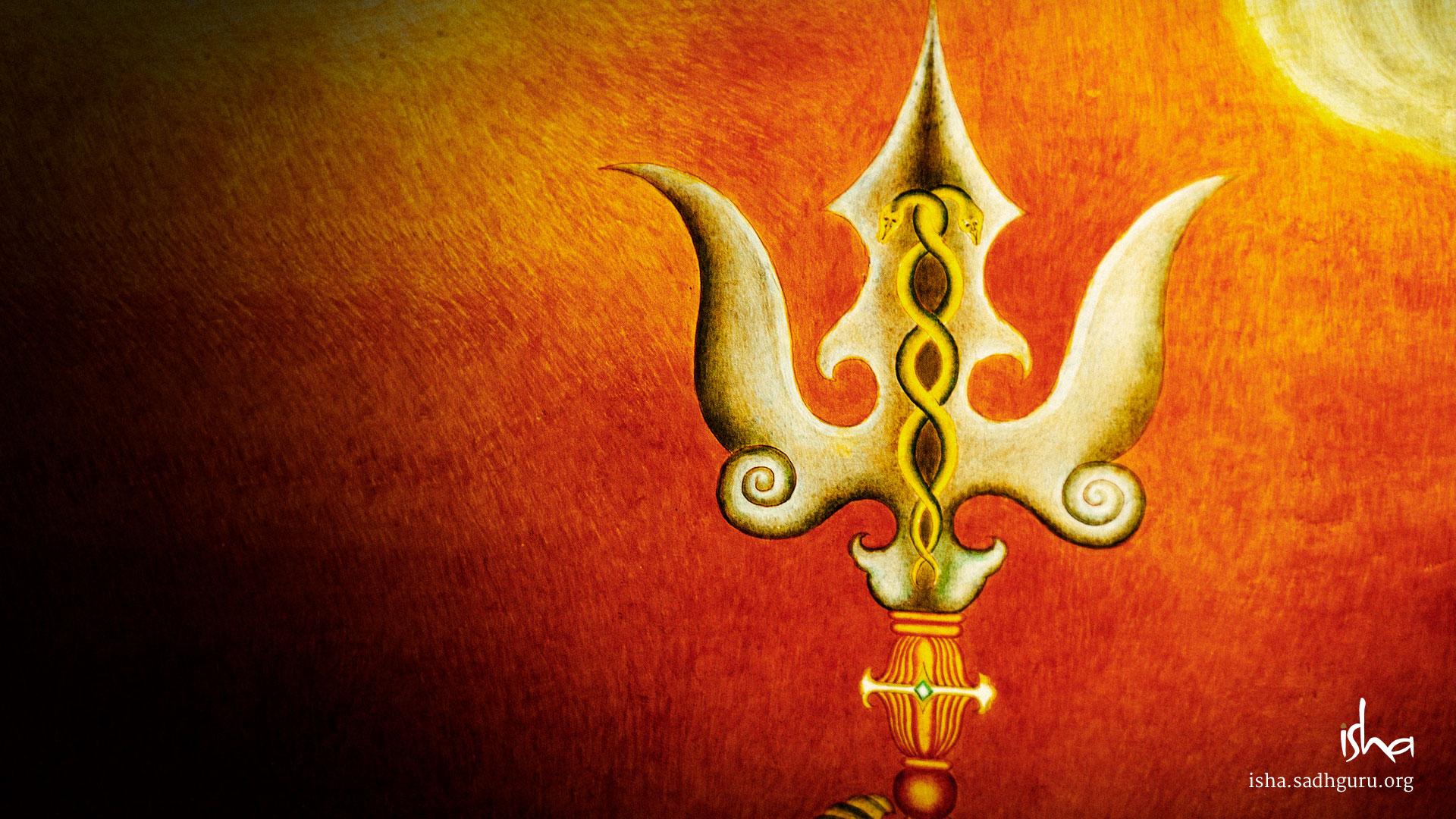 1920x1080 Shiva S Trishul HD Full HD Mahashivratri HD Wallpaper