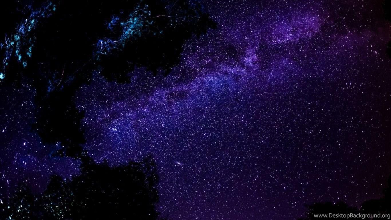 1366x768 Download Wallpaper 1366x768 Milky Way, Stars, Night, Sky, Space. Desktop Background