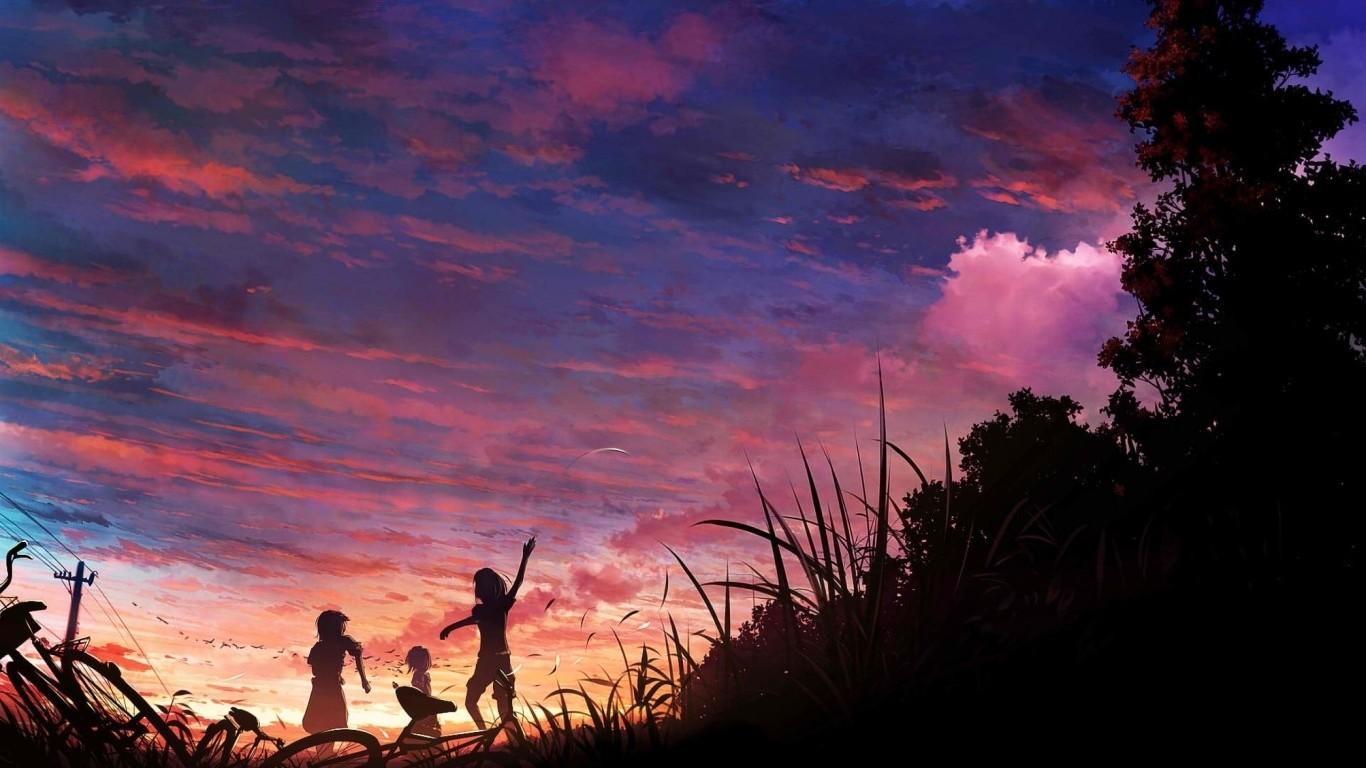 1366x768 Free download anime Sky Wallpaper HD Desktop and Mobile Background [ 1366x768] for your Desktop, Mobile & Tablet. Explore Anime Desktop Wallpaper. Cool Anime Wallpaper, Free Anime Wallpaper, Anime HD Wallpaper