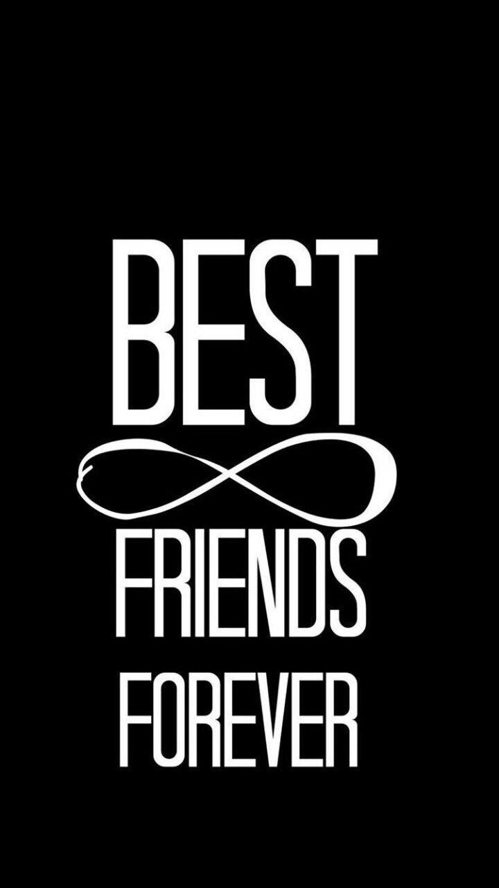 720x1280 Best Friend Forever Wallpaper Black