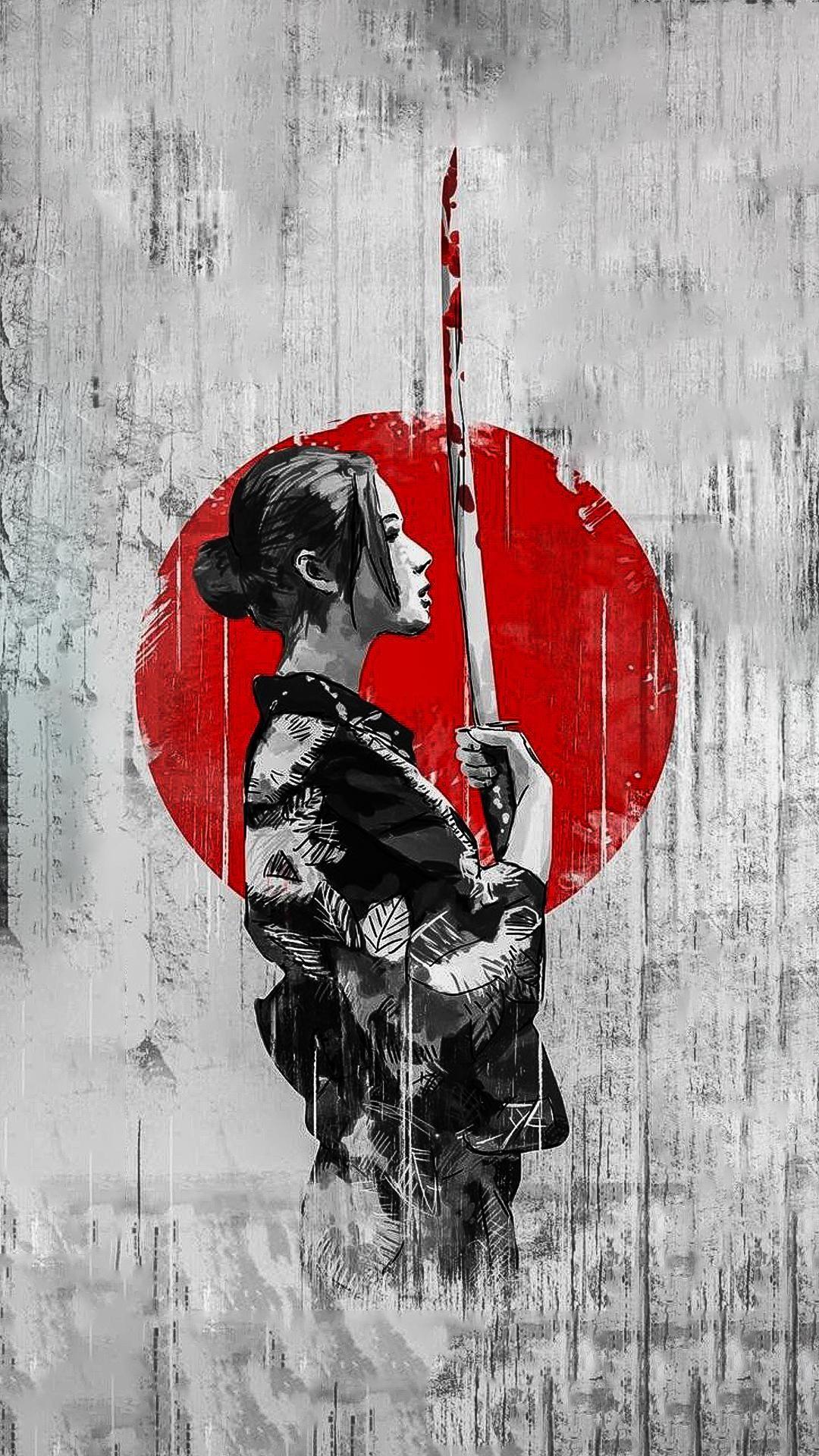 1080x1920 Japanese Samurai Wallpaper
