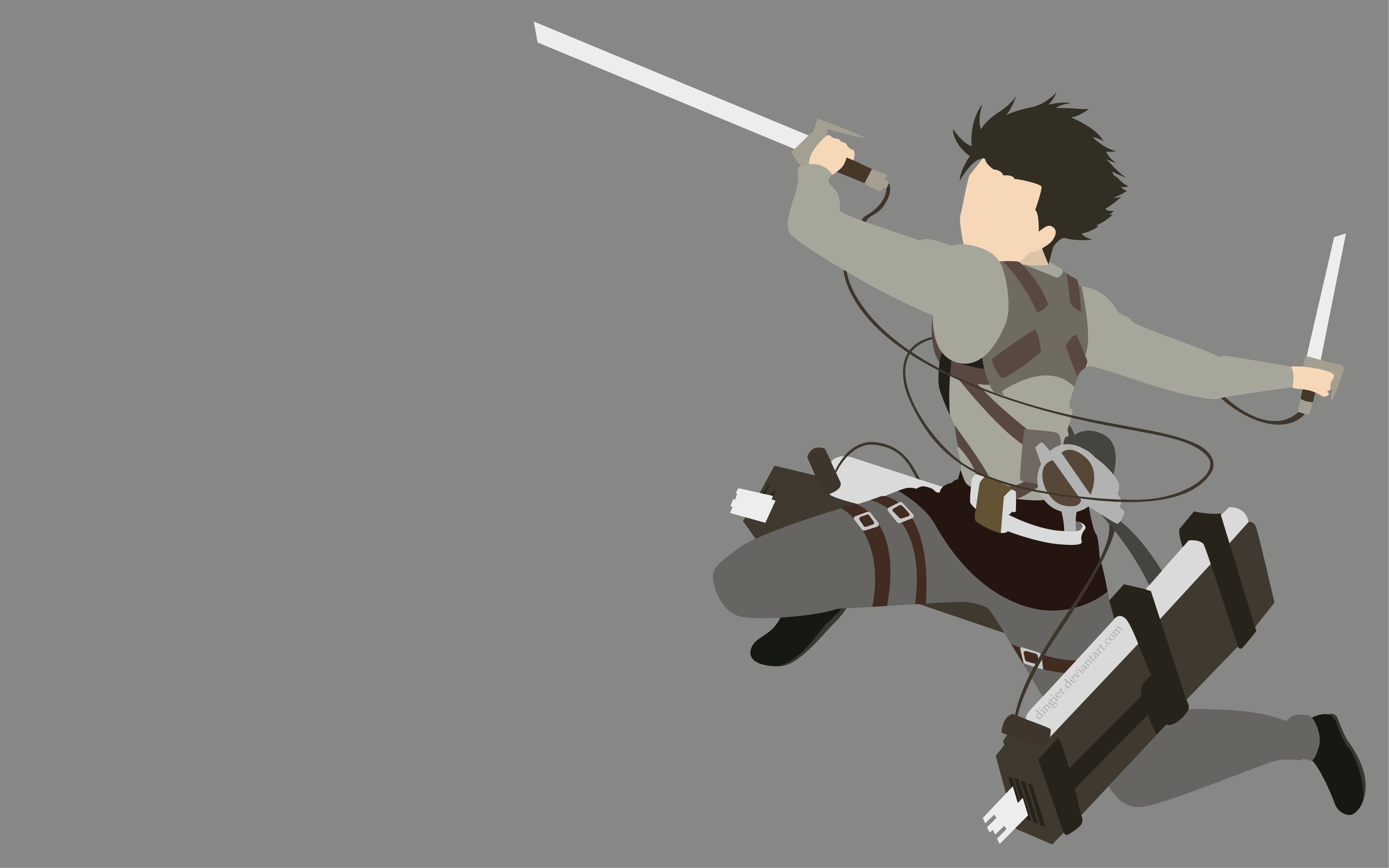 Levi Ackerman Minimalist Wallpapers - Top Free Levi Ackerman Minimalist