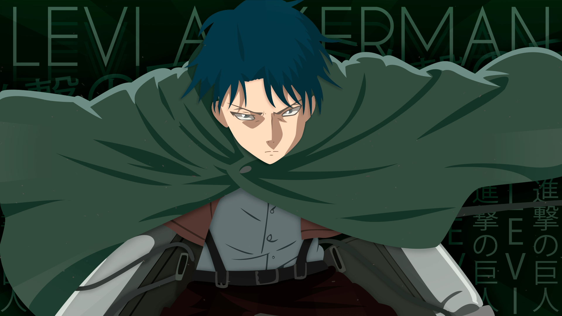 1920x1080 Levi Ackerman Man Minimalist Wallpaper:1920x1080