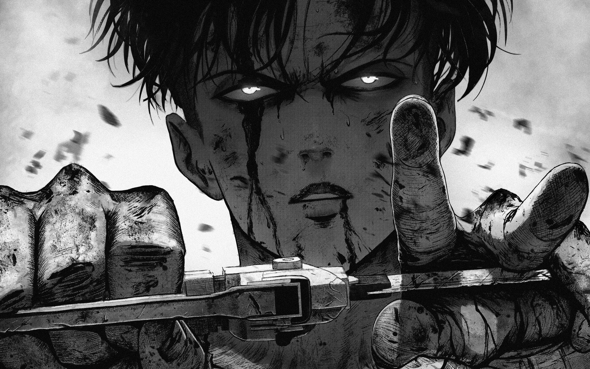 1920x1200 Levi Ackerman Wallpaper