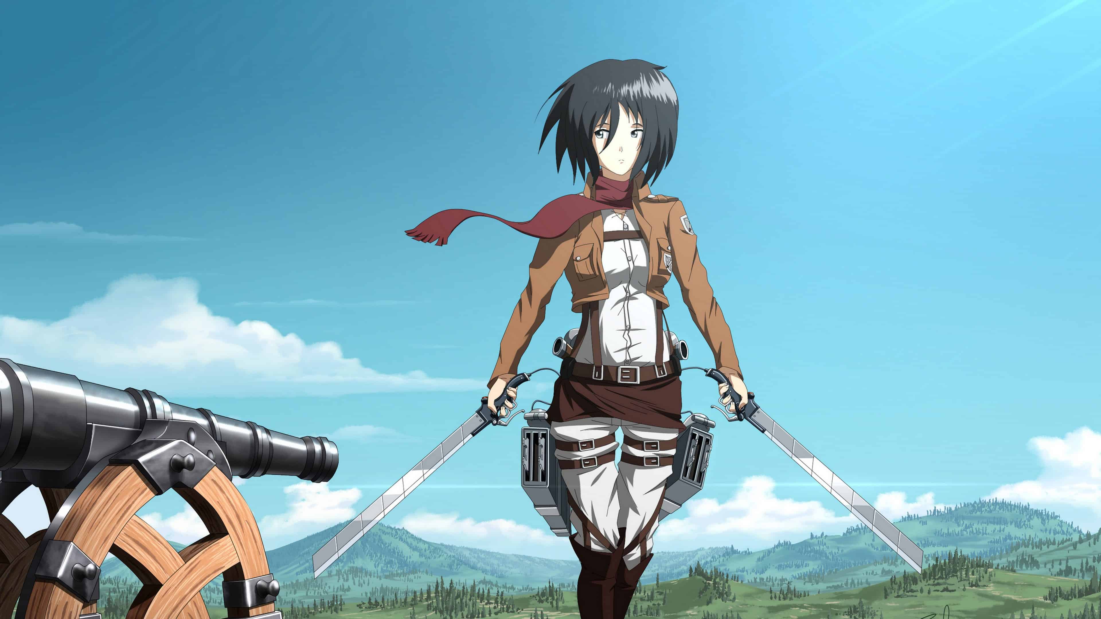 3840x2160 Attack On Titan Mikasa Wallpaper