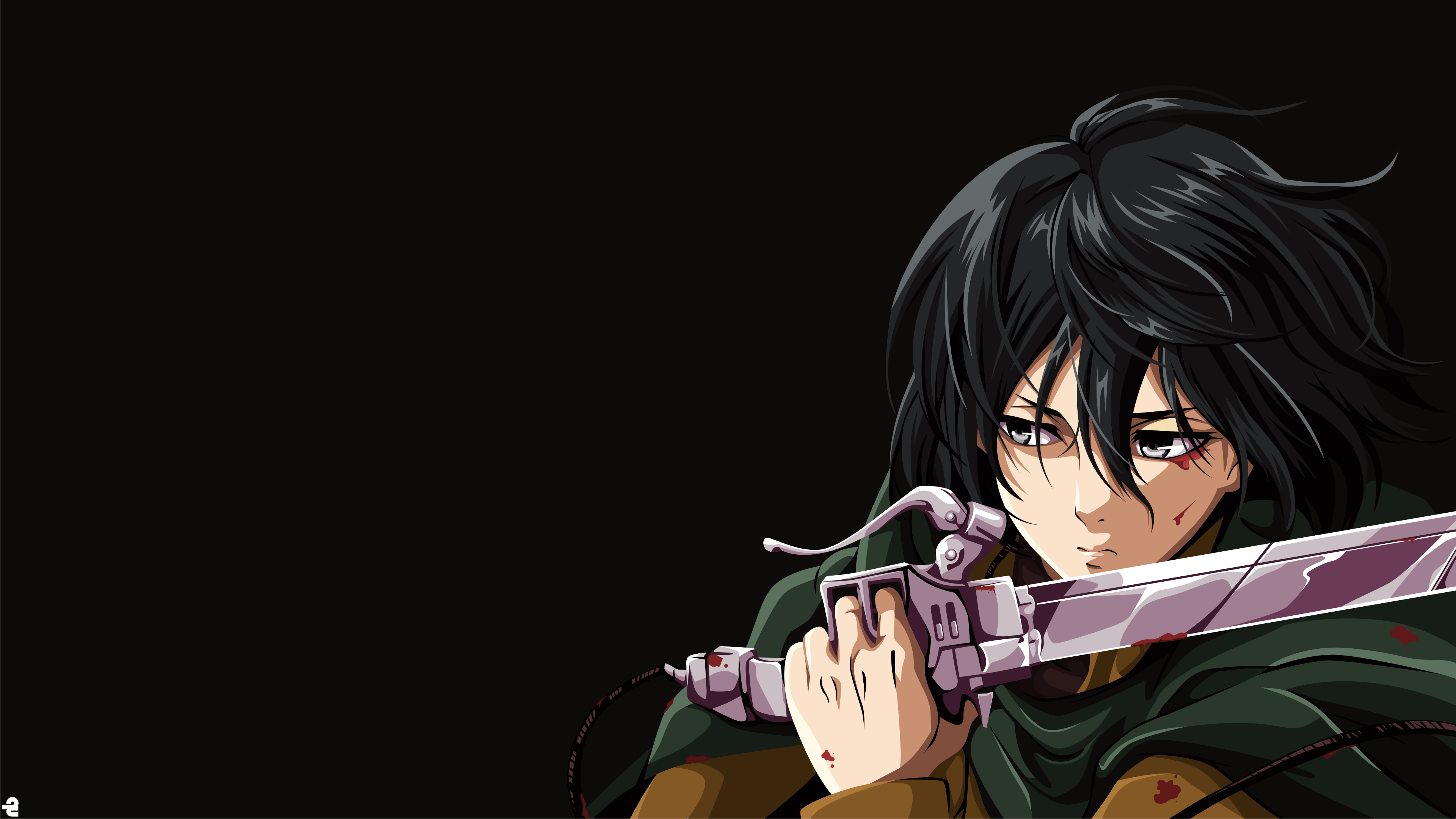 3840x2160 Mikasa Ackerman No Kyojin 4k Ultra HD Wallpaper