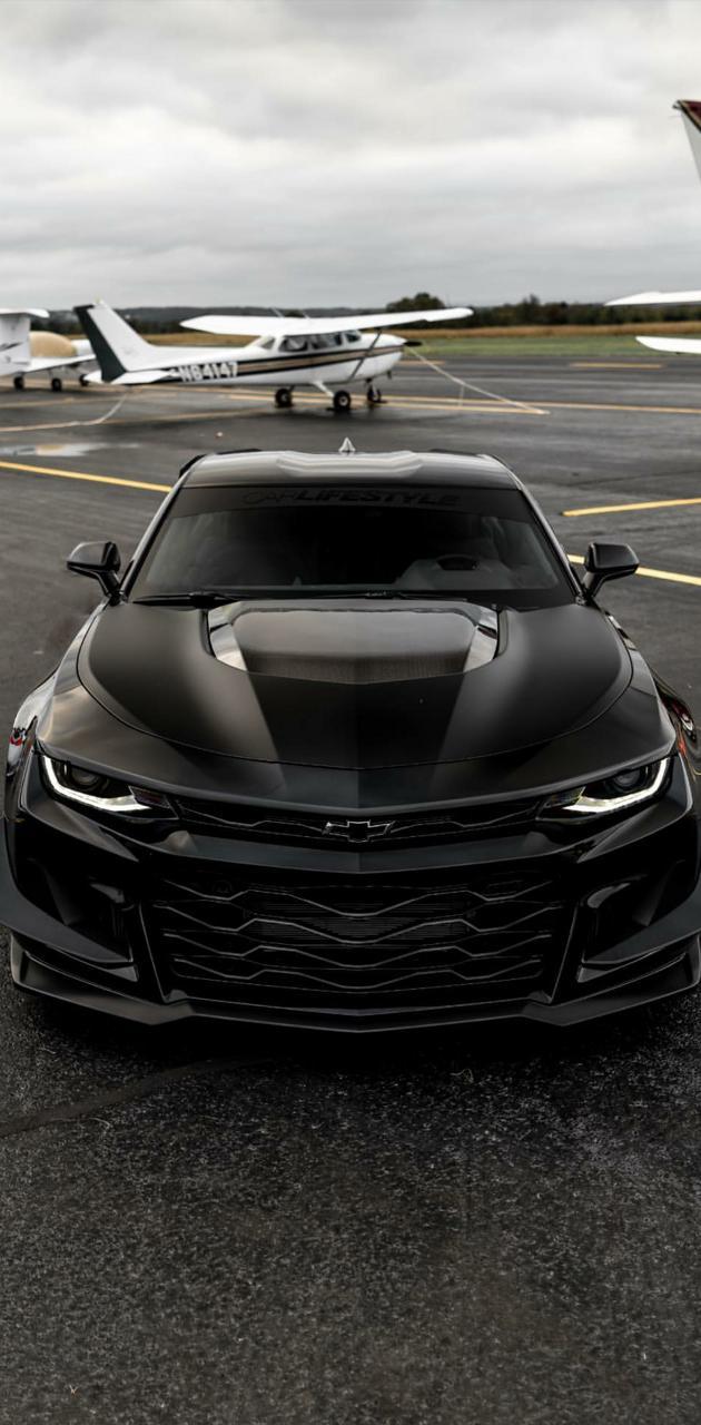 630x1280 Black Camaro ZL1 wallpaper