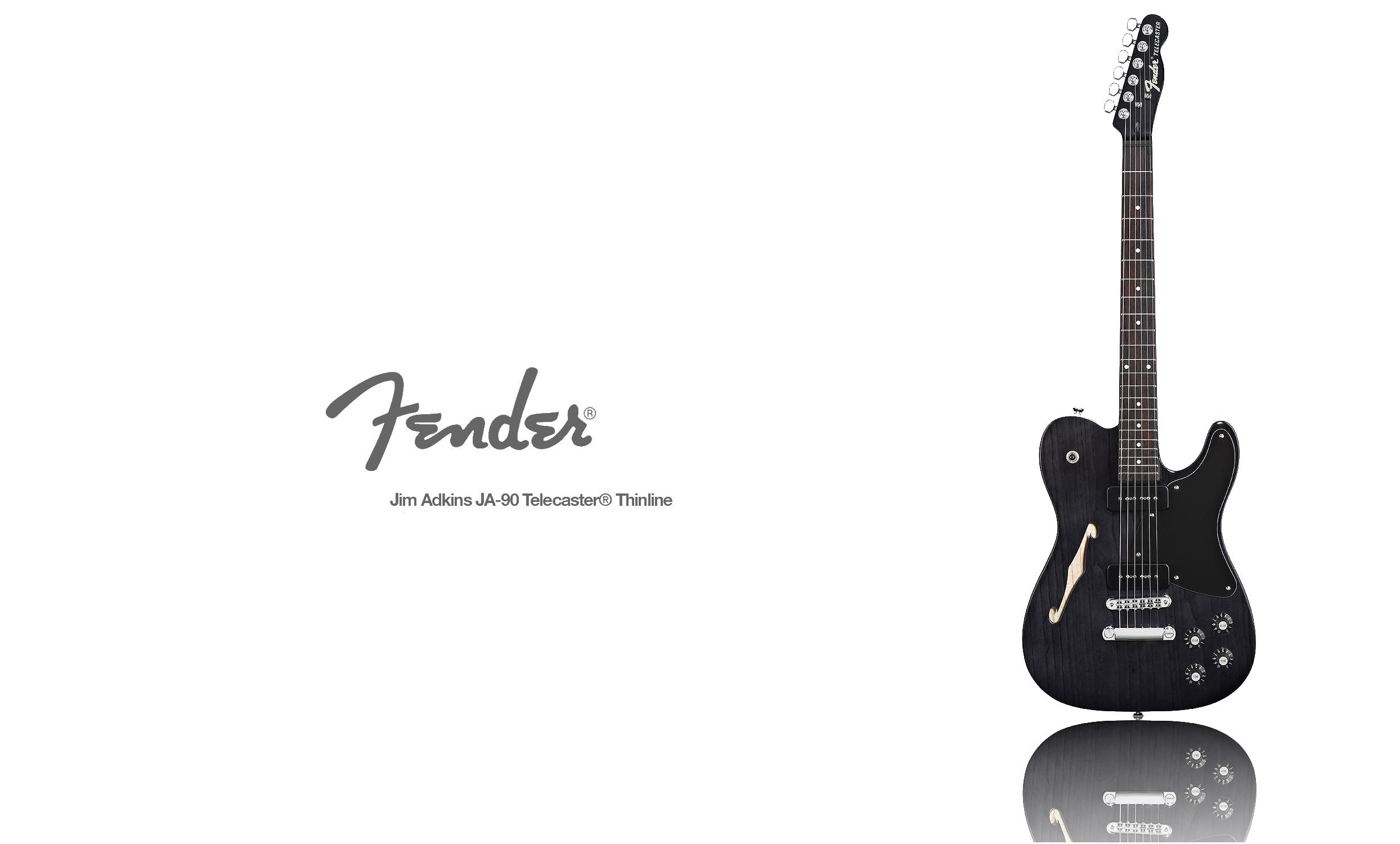 2488x1500 Desktop Wallpaper Guitar White Background