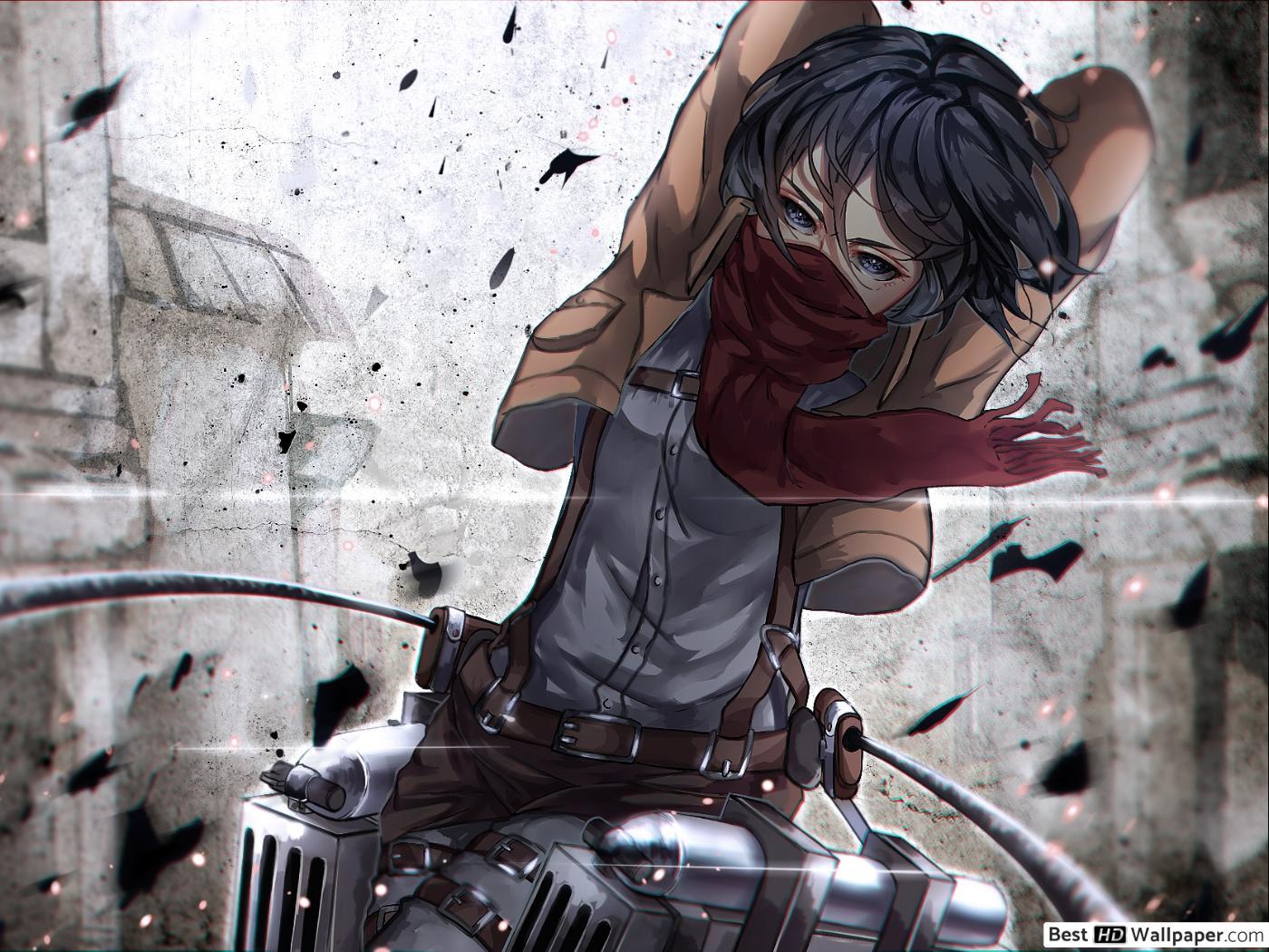 1400x1050 Mikasa Ackerman : Attack On titan HD wallpaper download