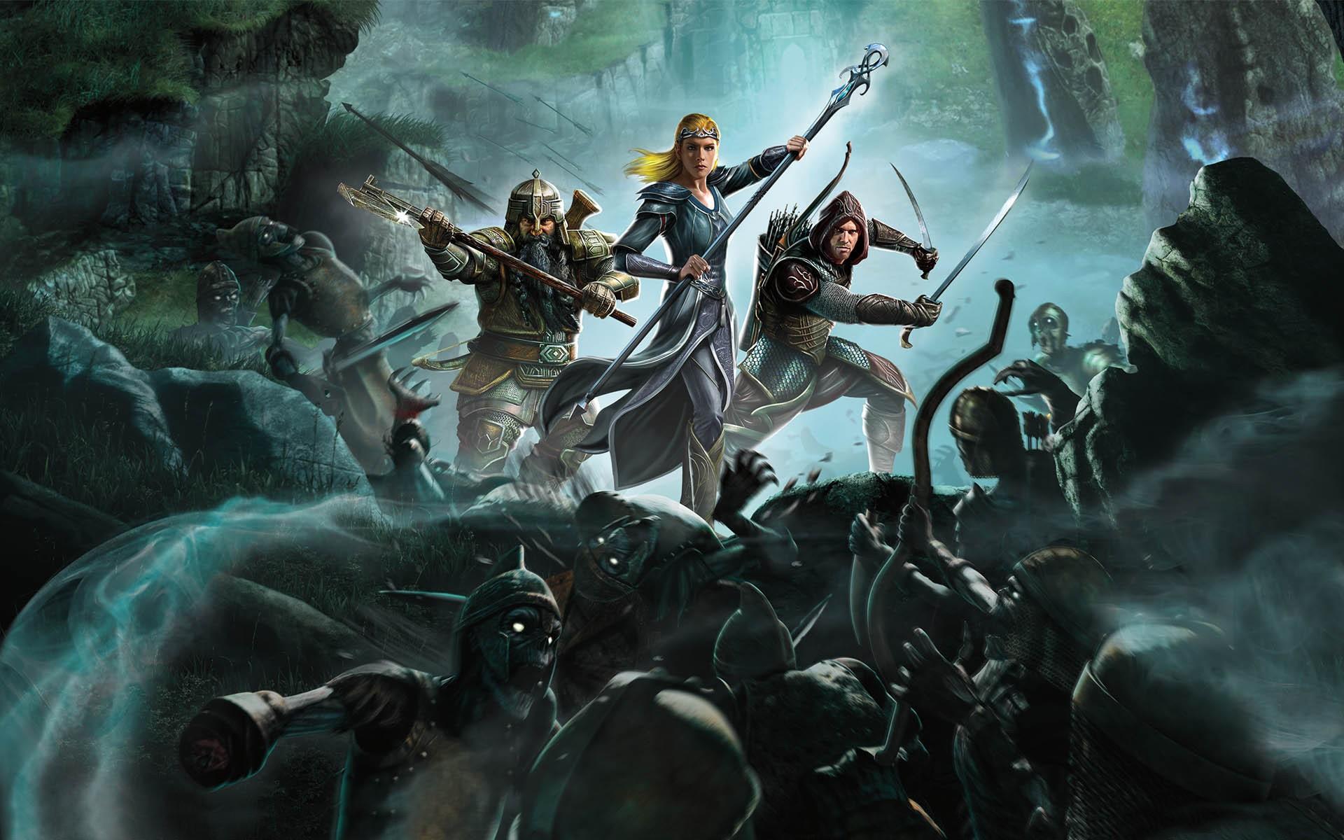 1920x1200 the, Lord, Of, The, Rings, War, In, The, North, Games, Video, Books, Fantasy, Warriors, Weapons, Sword, Archer, Arrow, Dwarf, Elf, People, Art, Battle, War, Creatures, Monsters, Skull, Skeleton, Undead, Zombie, M Wallpaper