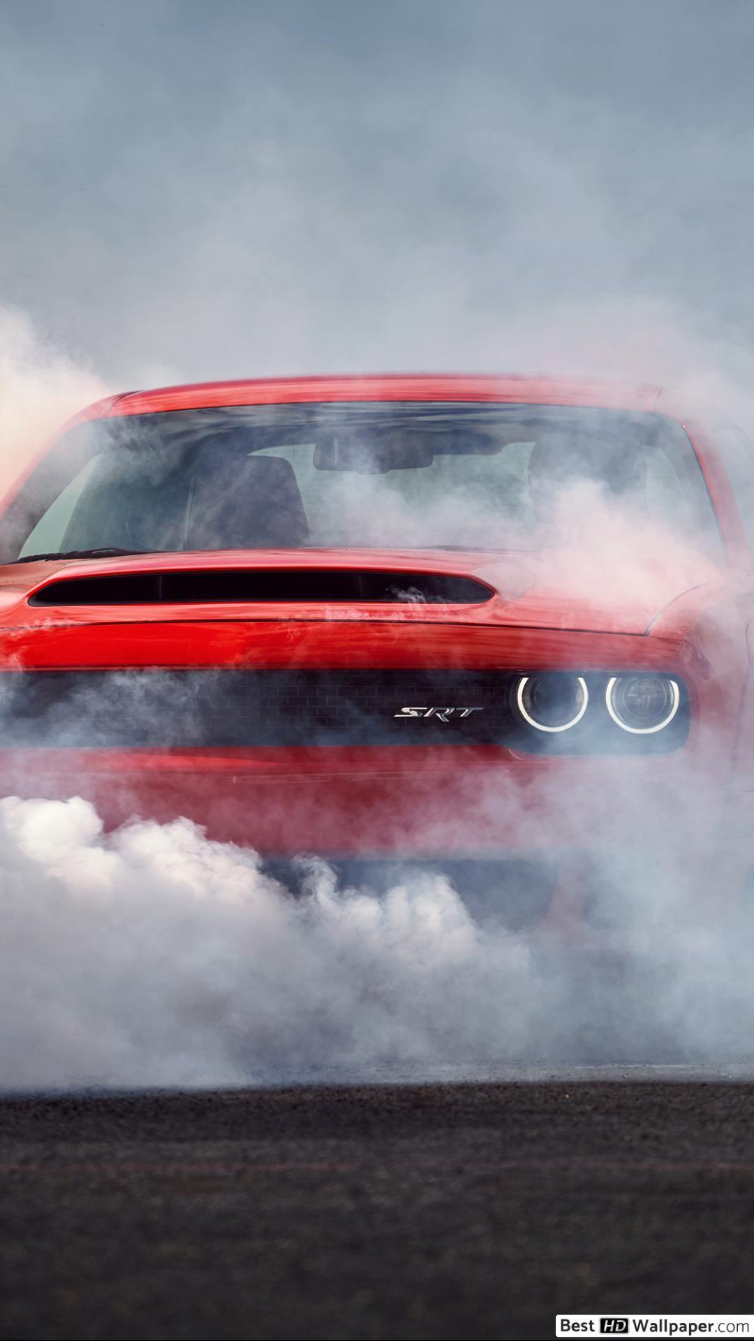 1080x1920 Red Dodge Demon Wallpaper