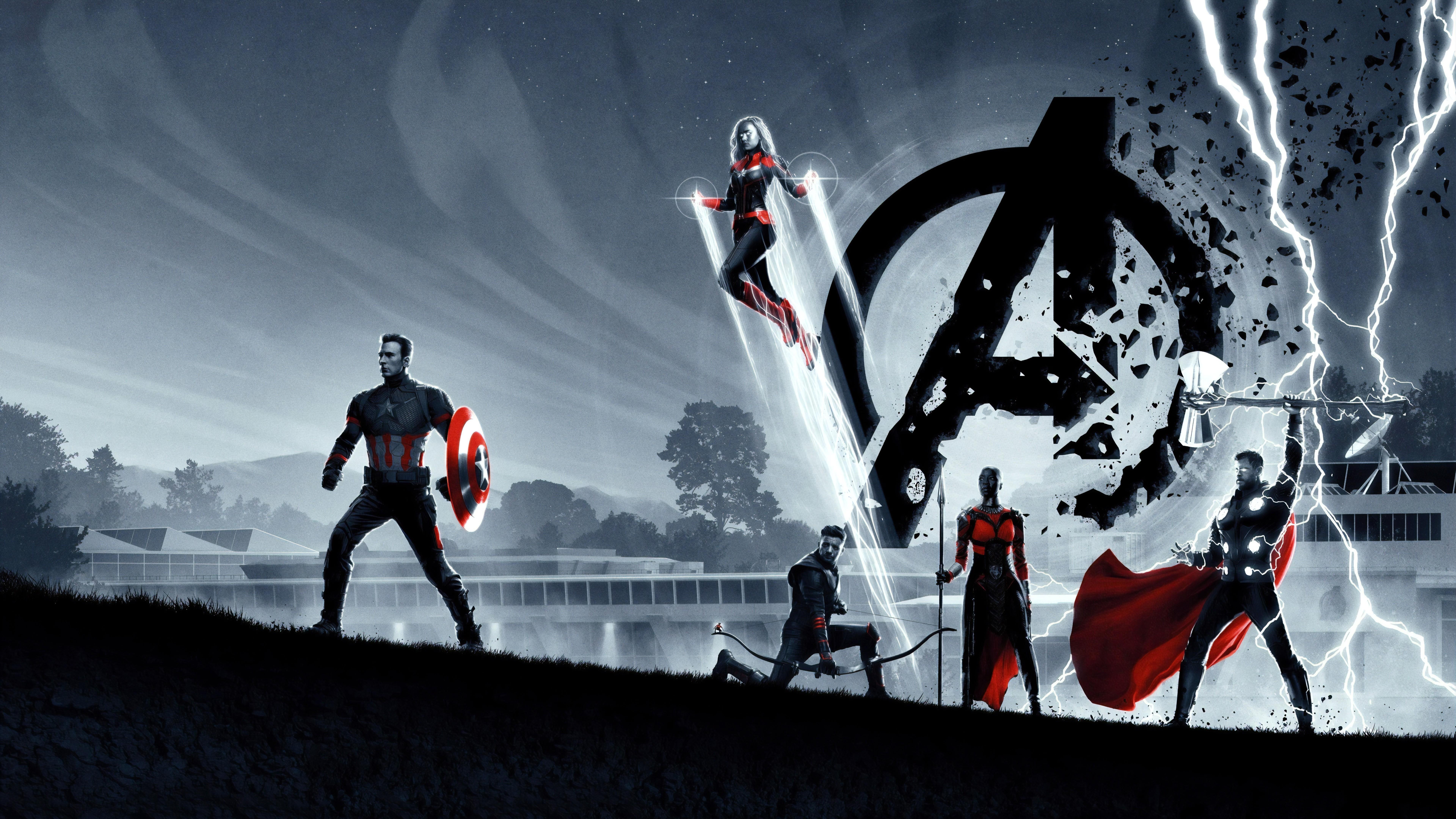 7680x4320 Captain America Avengers Endgame 4K 8K Wallpaper