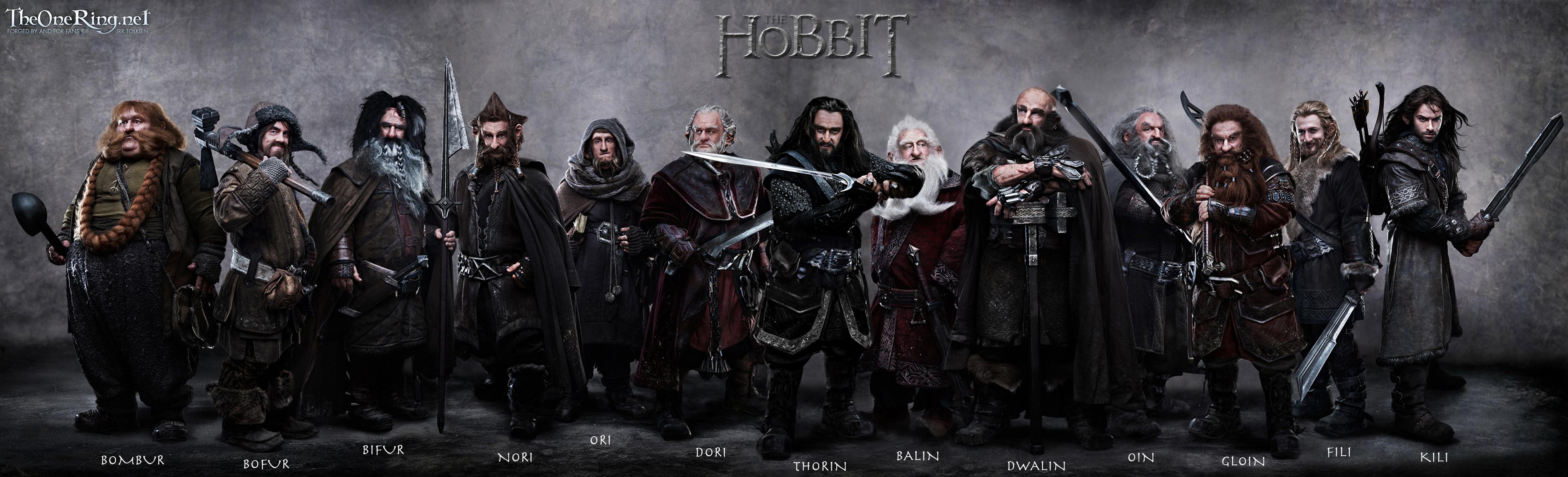 4388x1336 Full Dwarf Reveal: Thorin Oakenshield's Party