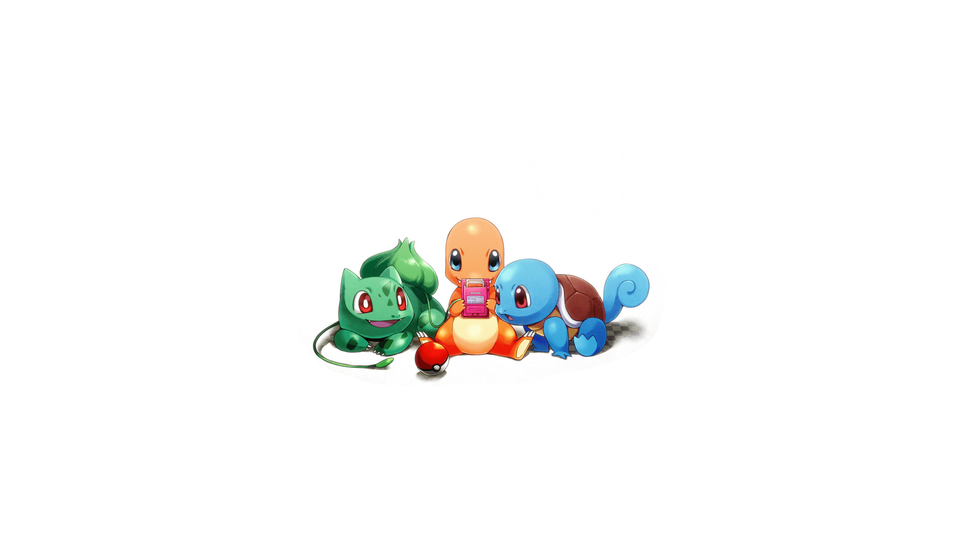 1920x1080 Pokemon starters playing on a gameboy [1920x1080]: wallpaper