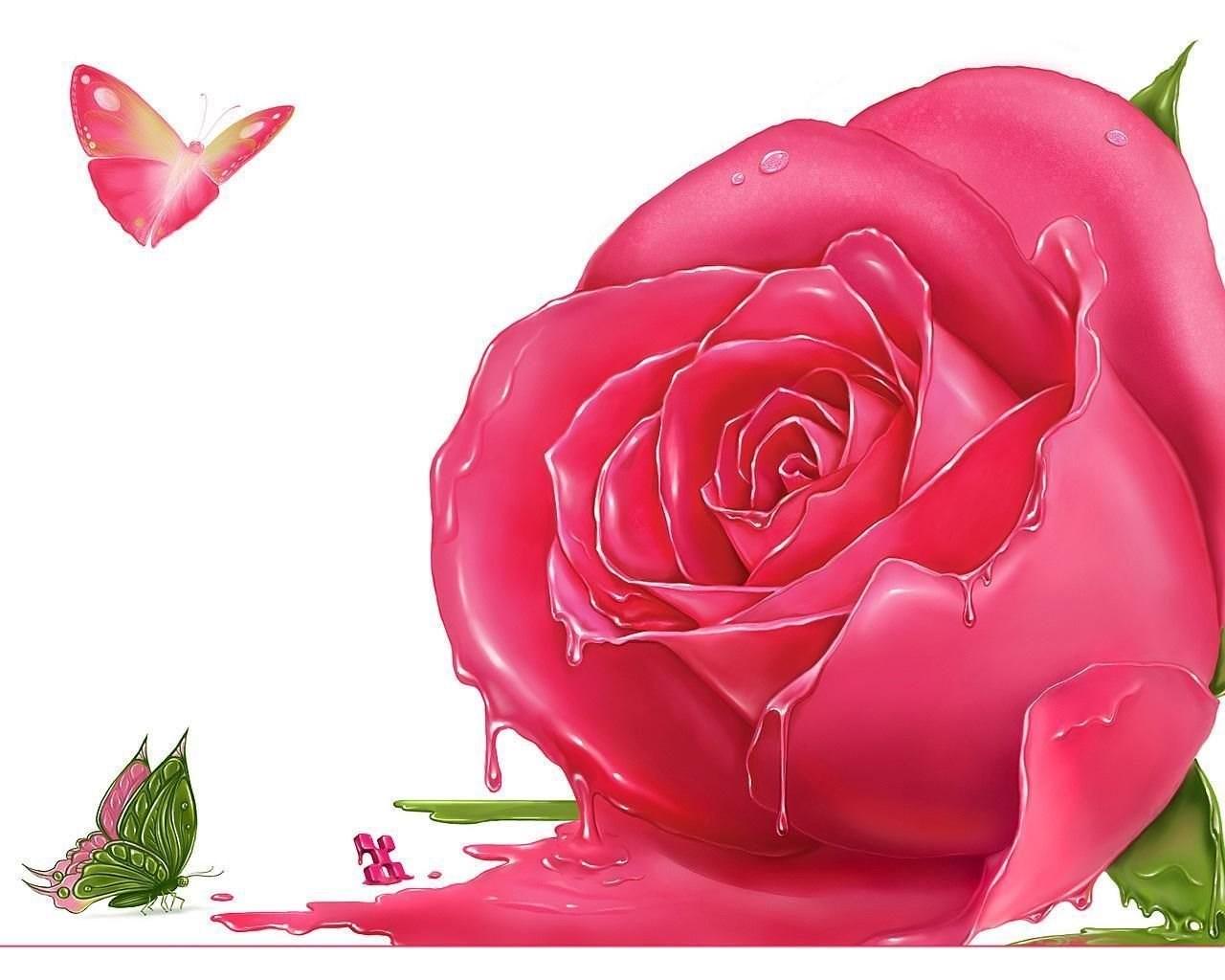 1280x1024 Simani: Pink Flowers Wallpaper Cute Girly Pink Color Background. Desktop Background