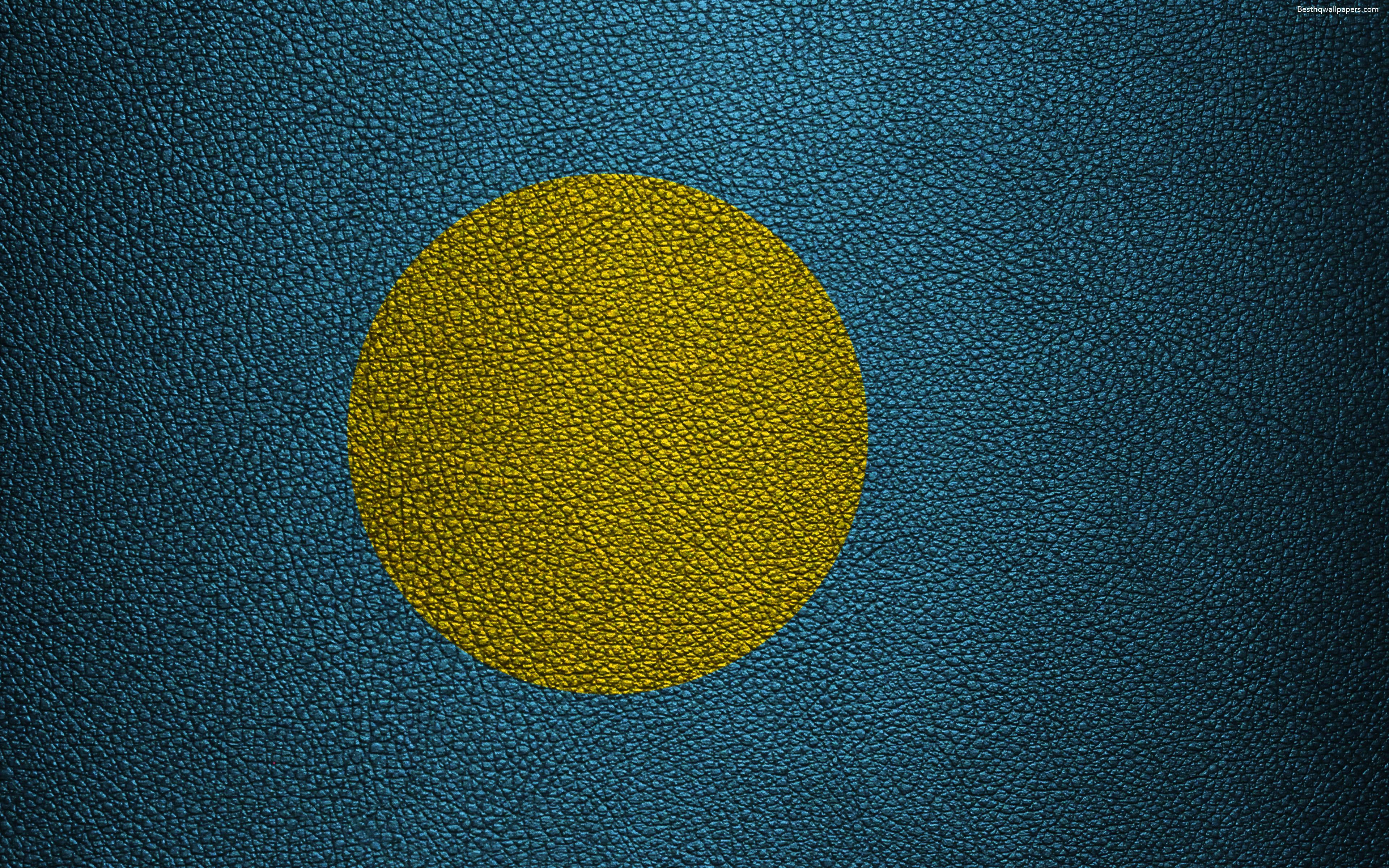 3840x2400 Palau Flag Wallpaper