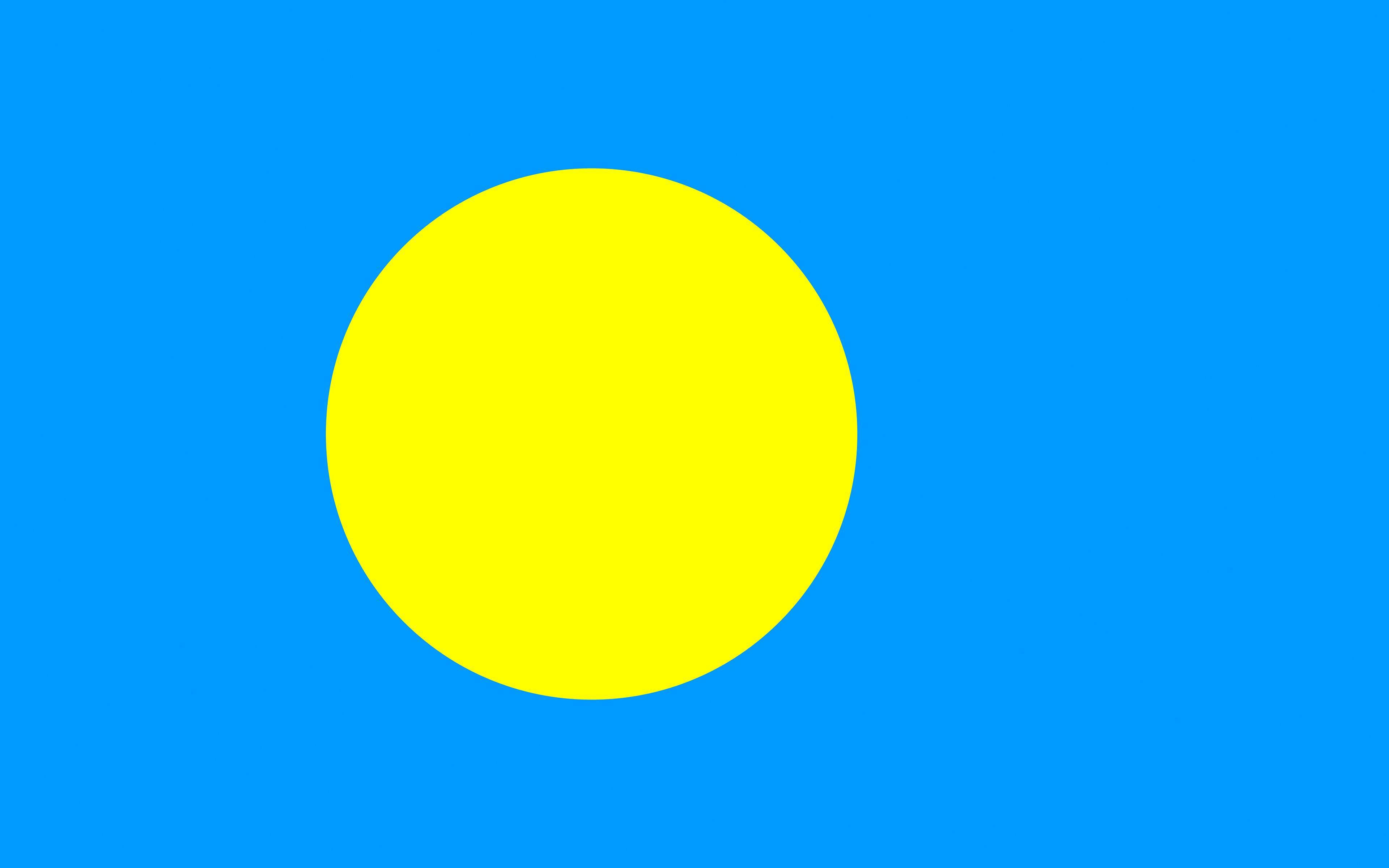 3840x2400 Palau Flag Wallpaper