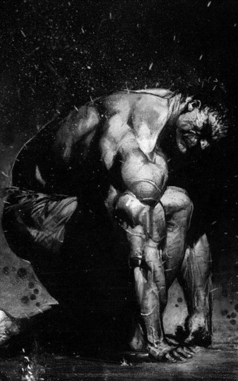 800x1280 Hulk Dark Wallpaper