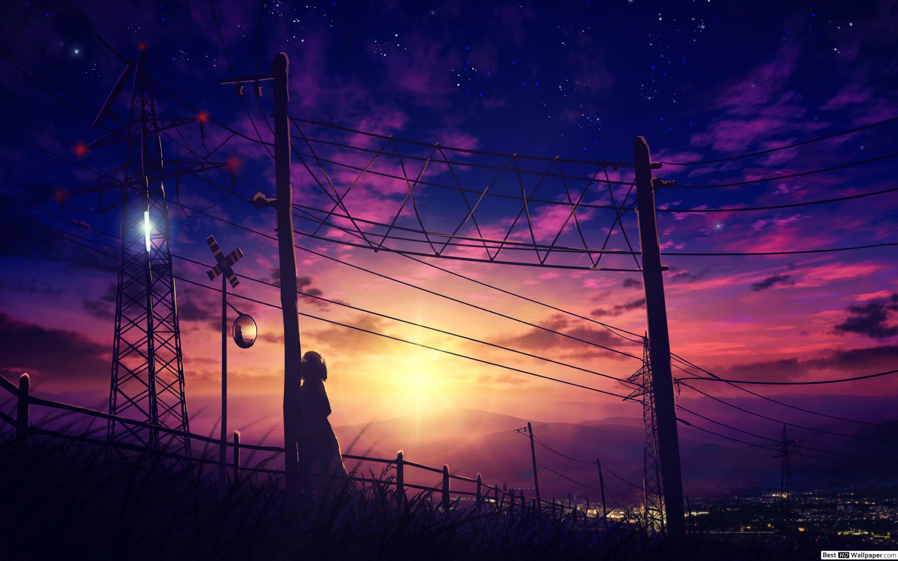 Sunset Anime HD Wallpapers - Top Free Sunset Anime HD Backgrounds ...