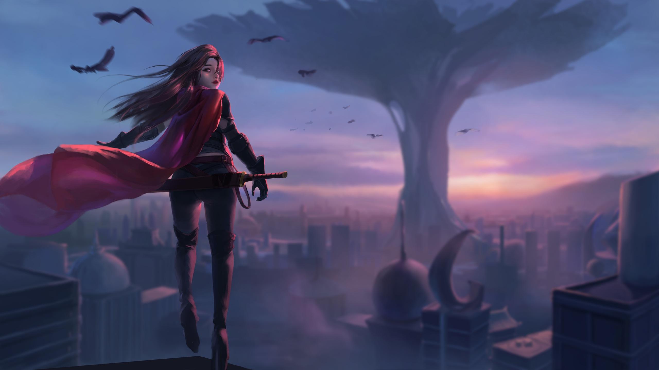 2560x1440 Wallpaper 4k Anime Original Sunset 4k Wallpaper