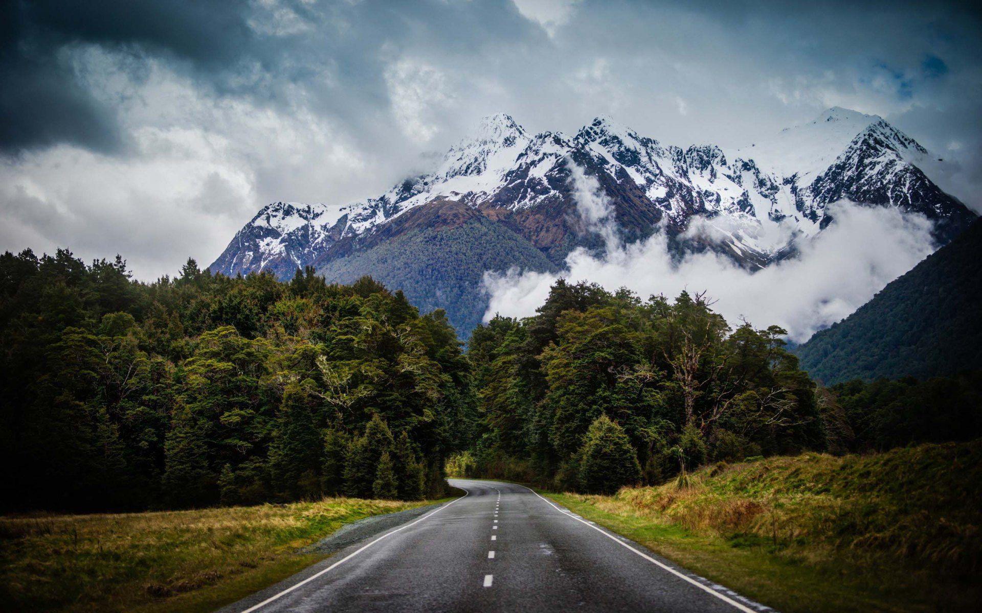 1920x1200 Mountain Road Inside The Jungle. HD Nature Wallpaper for Mobile and Desktop