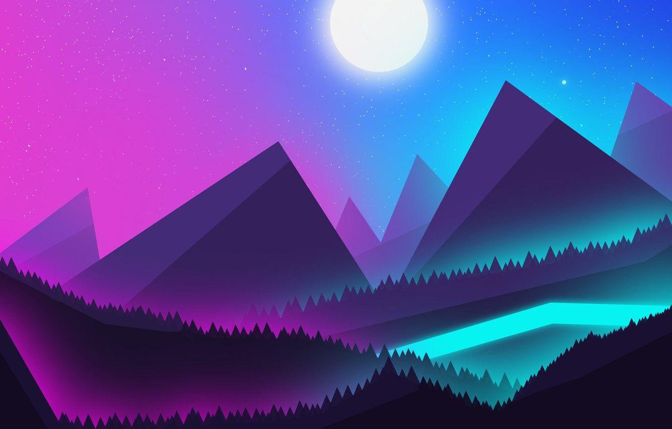 1332x850 Neon Sky Wallpaper, HD Neon Sky Background