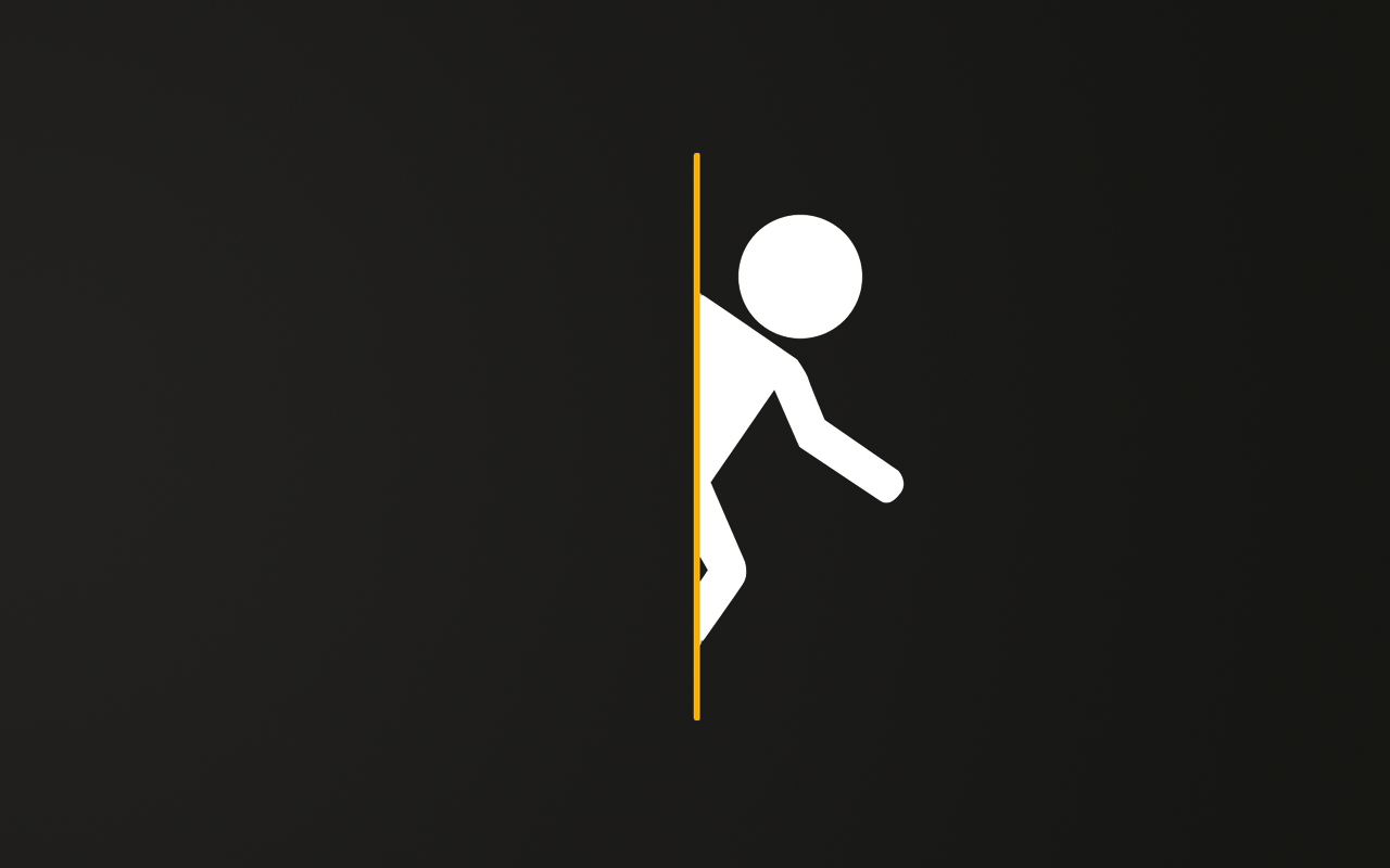 1280x800 Portal Minimalist Wallpaper