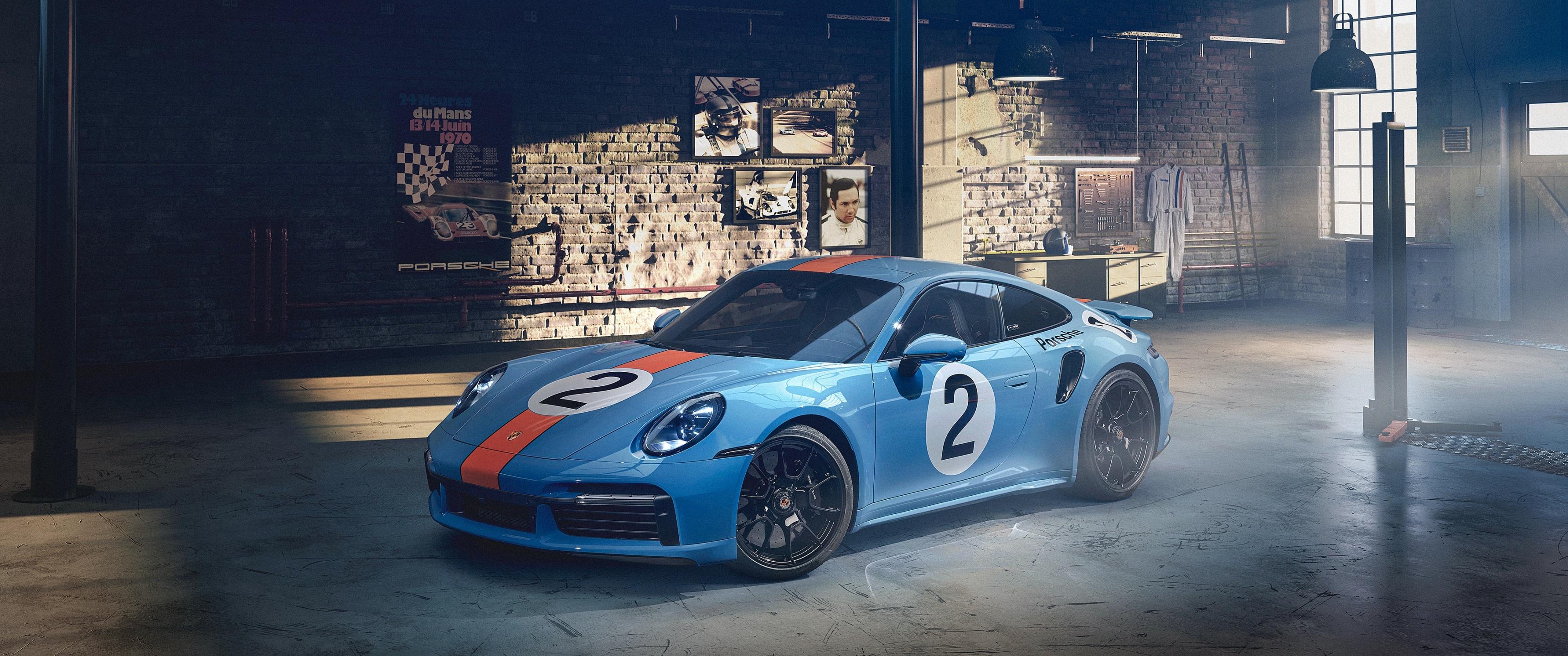 3440x1440 Porsche 911 Turbo S Pedro Rodríguez Wallpaper 4K, Cars