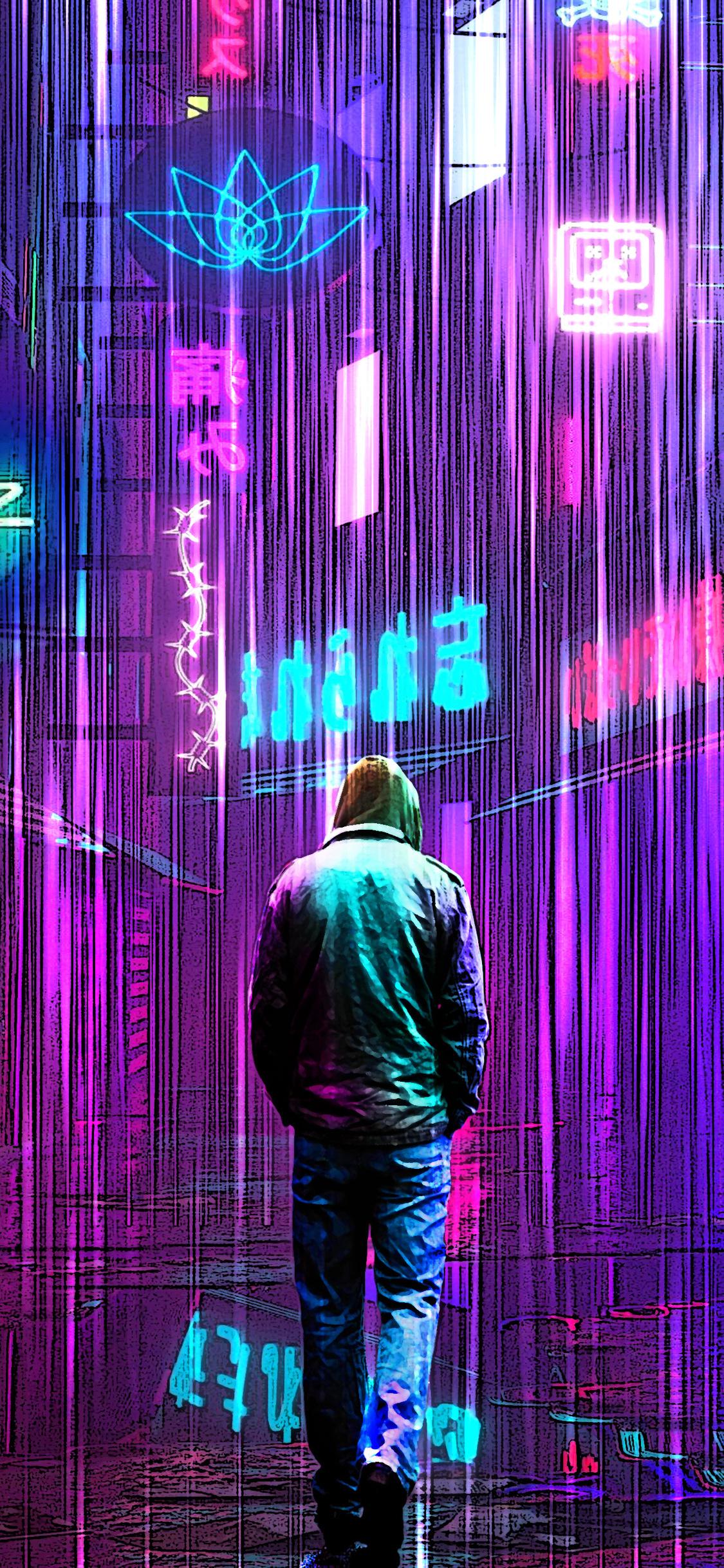 Neon Rain Wallpapers - Top Free Neon Rain Backgrounds - WallpaperAccess