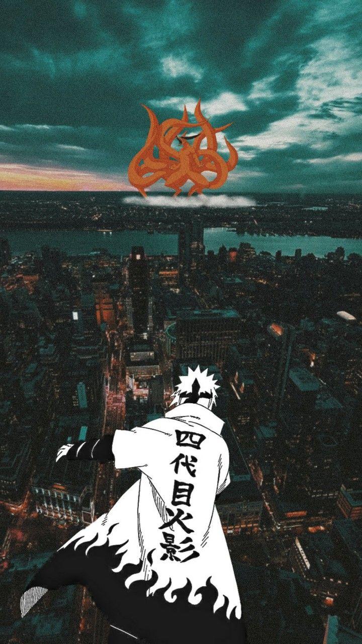 720x1280 Kyuubi Vs minato Wallpaper. Naruto wallpaper iphone, Anime wallpaper, Anime background