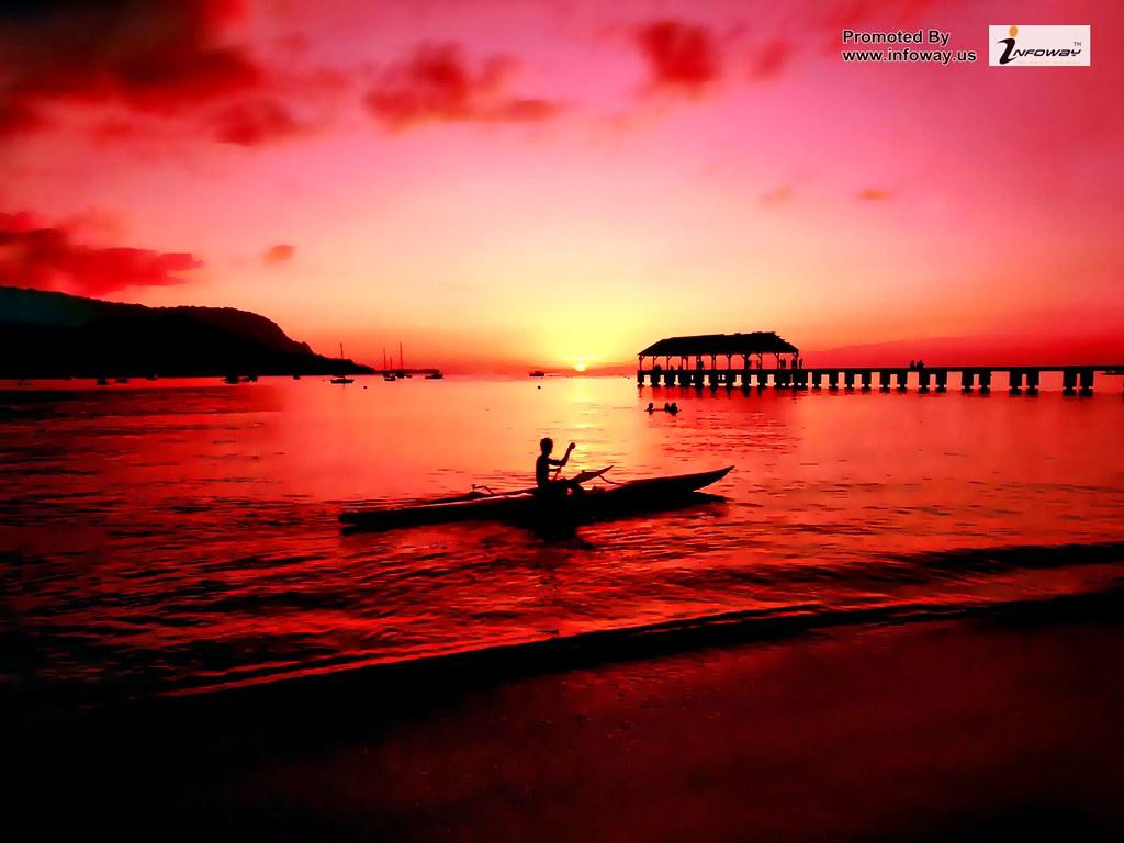 1024x768 tropical island sunset wallpaper. tropical island sunset wa