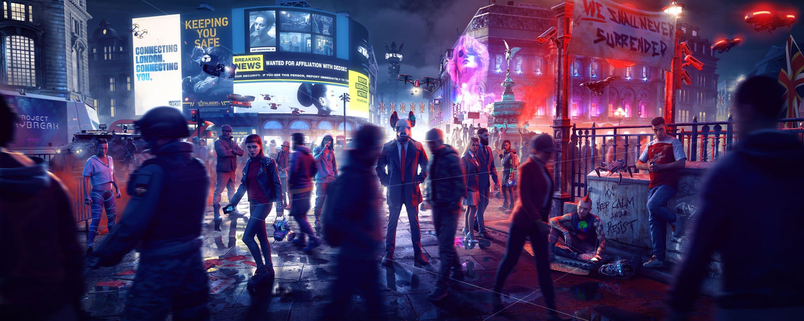 2560x1024 Watch Dogs Dual Monitor Wallpaper To Download Full Size Wallpaper