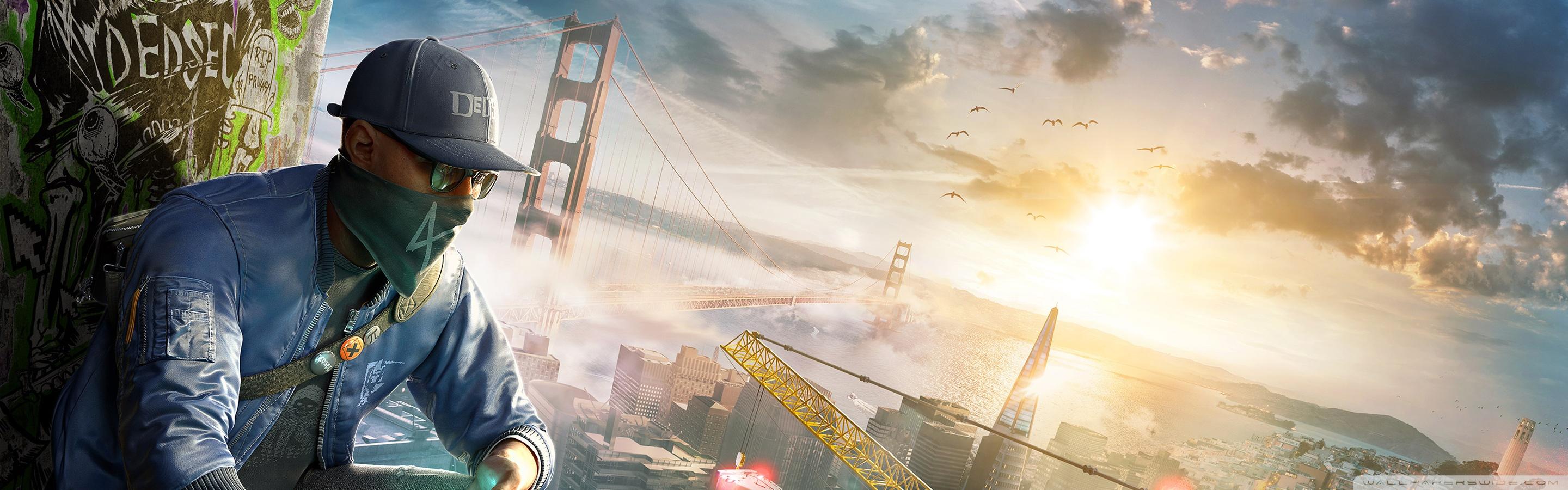 2880x900 Watch Dogs 2 Ultra HD Desktop Background Wallpaper for 4K UHD TV : Multi Display, Dual Monitor : Tablet
