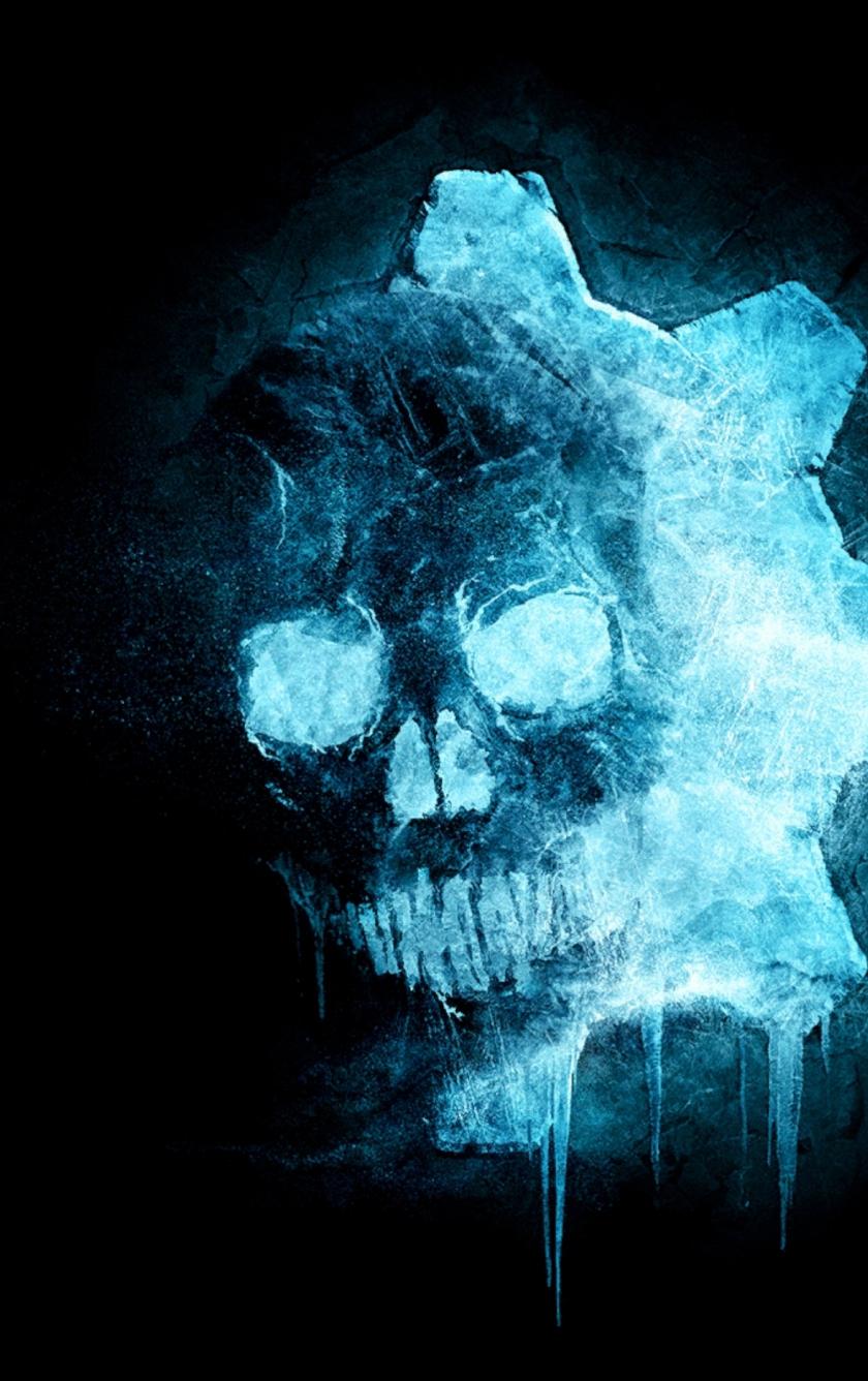 840x1336 Download 840x1336 wallpaper skull, gears of wars, game art, iphone iphone 5s, iphone 5c, ipod touch, 840x1336 HD image, background, 26734