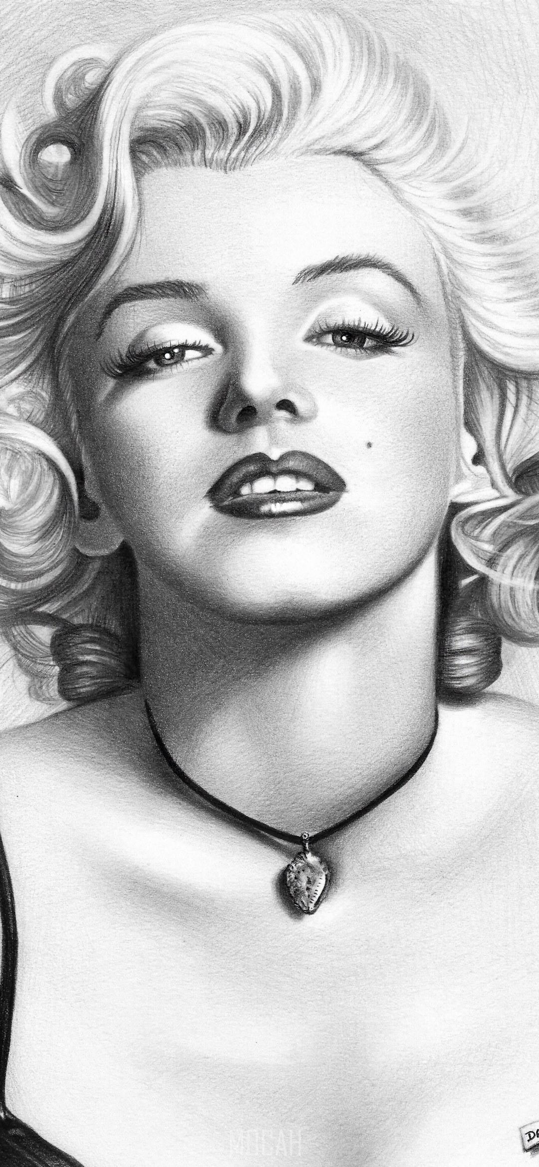 1080x2340 marilyn monroe art draw marilyn monroe woman, Oppo Reno 2 Z wallpaper full hd, 1080x2340. Mocah HD Wallpaper
