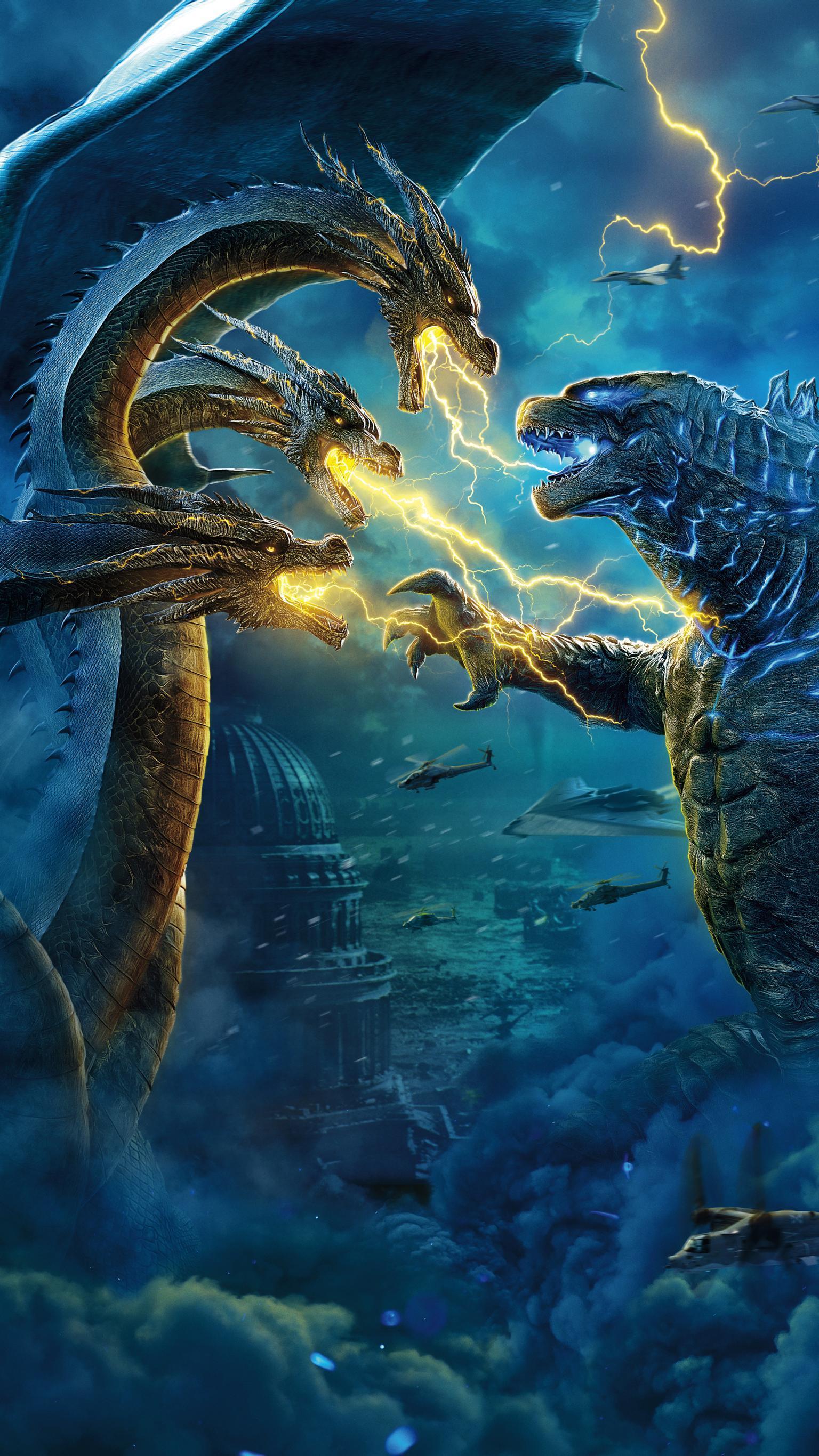 1536x2732 Godzilla Wallpaper