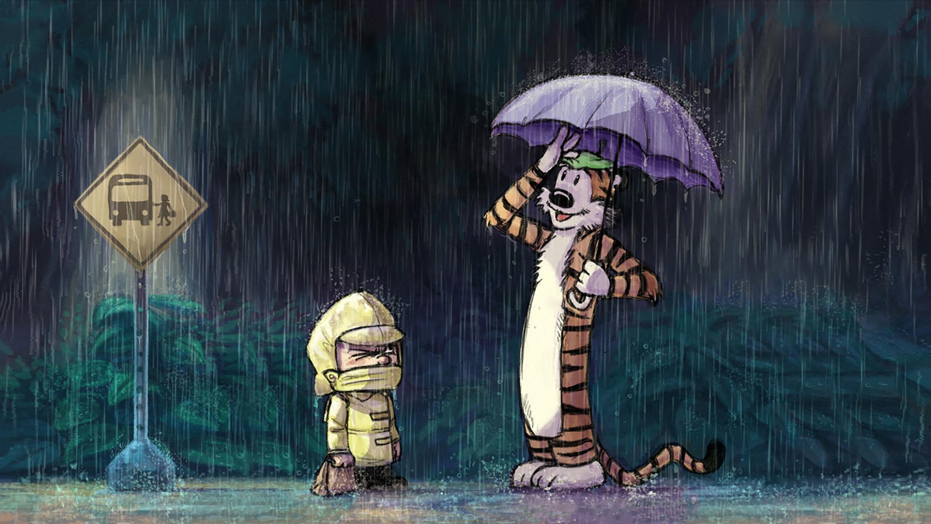 1920x1080 Calvin and Hobbes Wallpaper HD