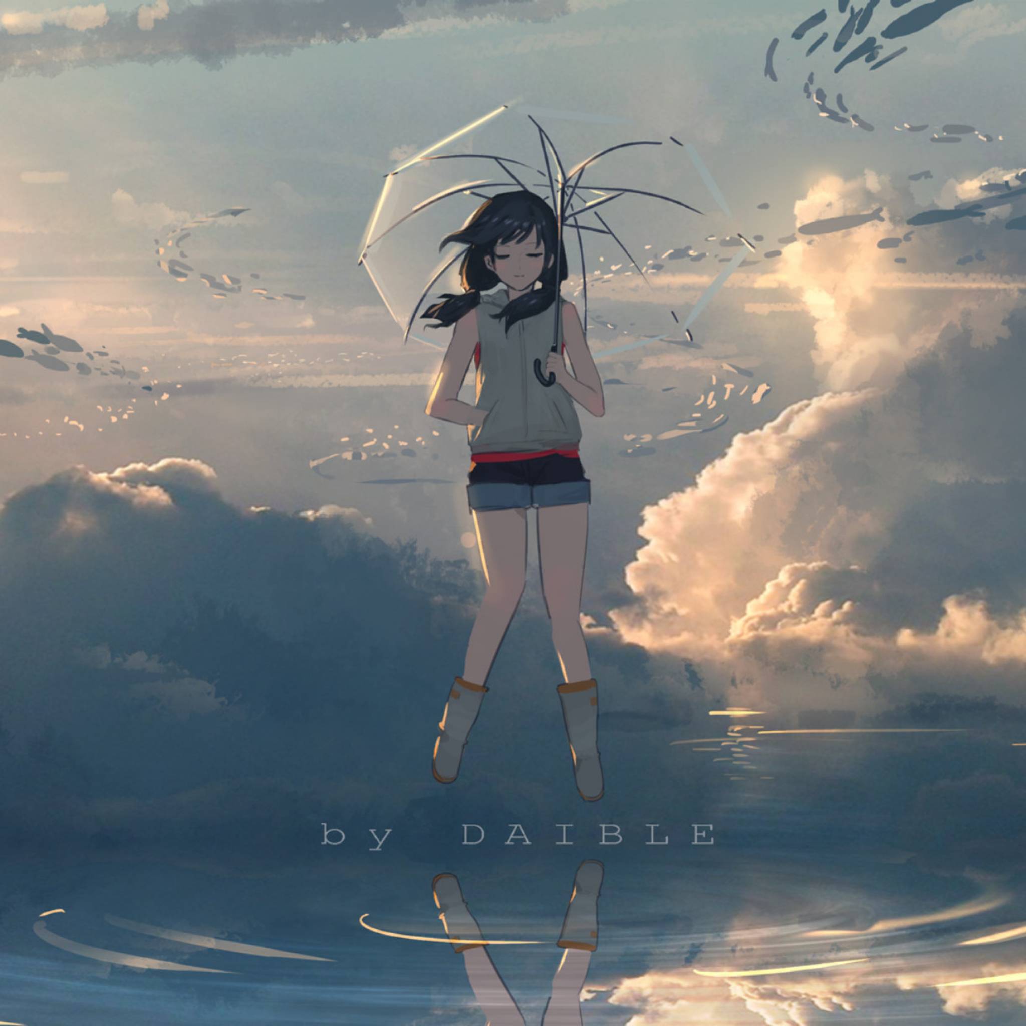 2048x2048 Hina Amano iPad Air Wallpaper, HD Anime 4K Wallpaper, Image, Photo and Background