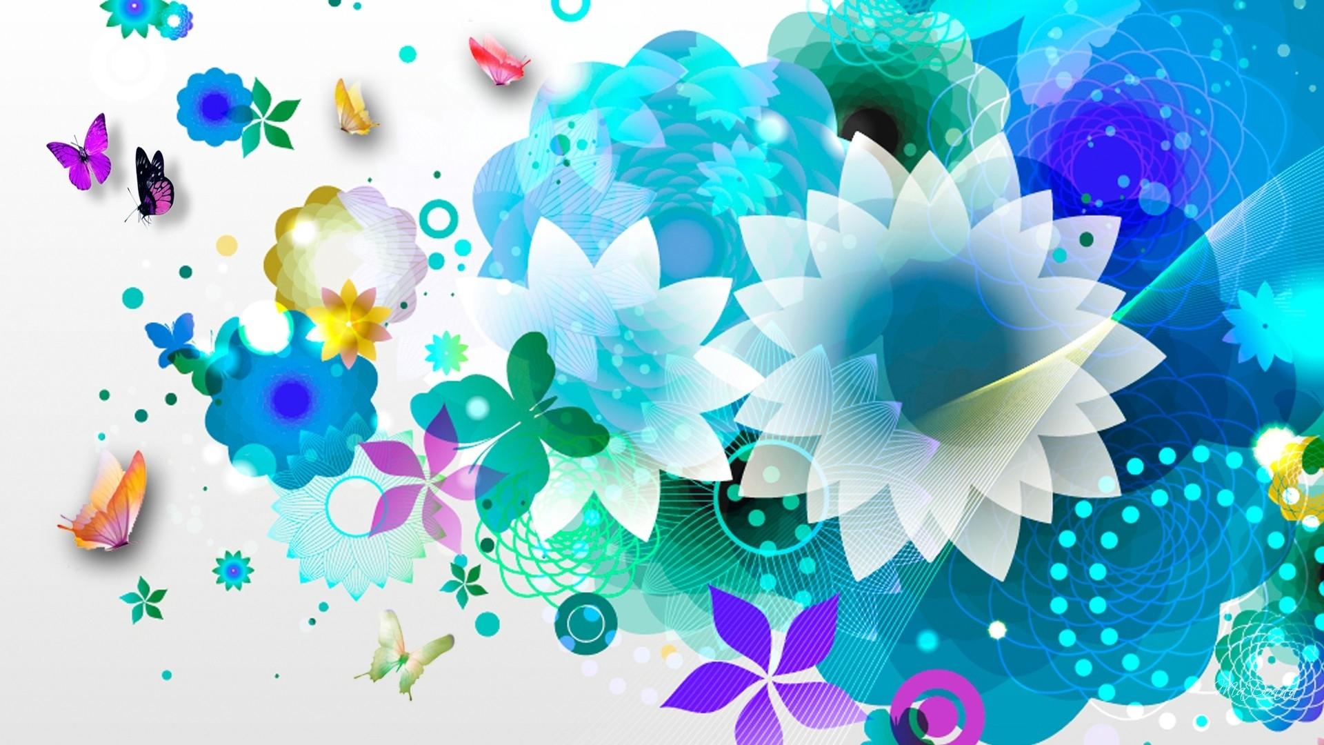 1920x1080 Abstract flowers wallpaper