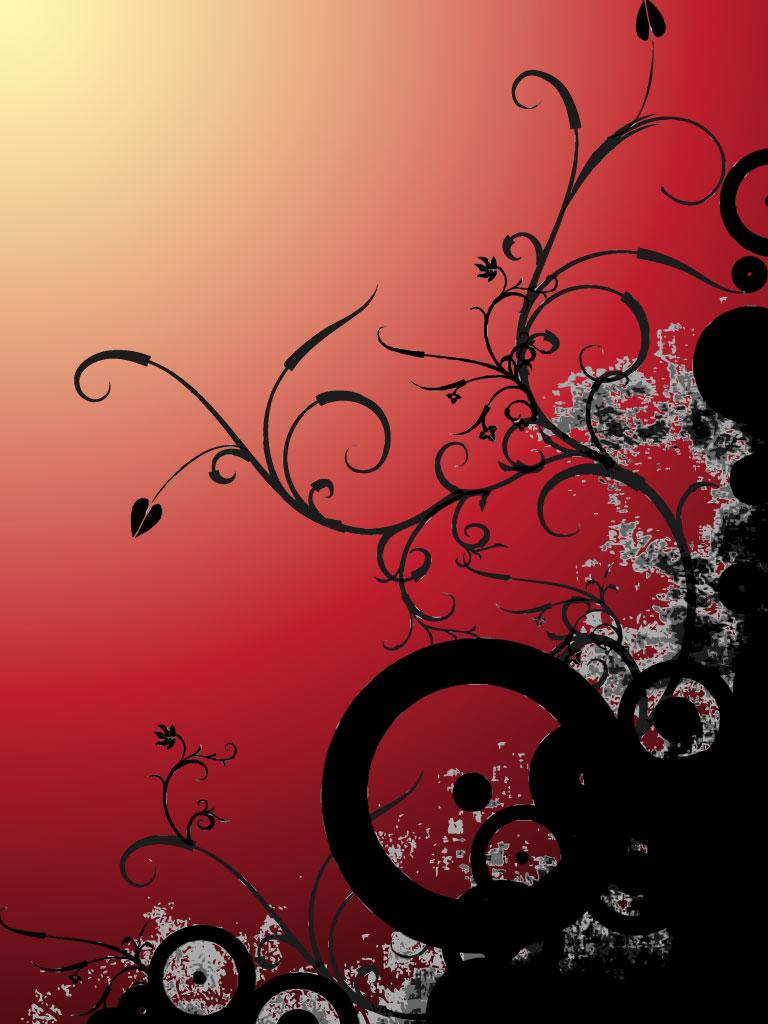768x1024 Flower Abstract Background