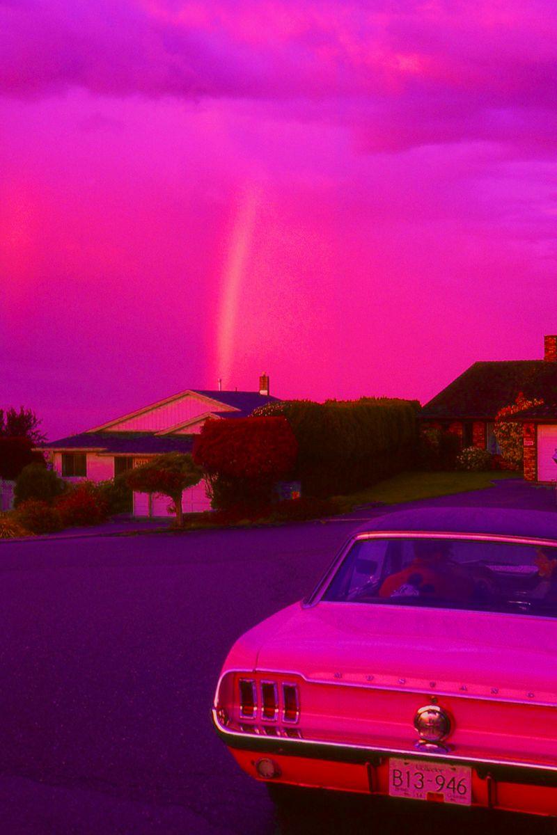800x1200 hot pink retro mustang sunset aesthetic. Pink retro wallpaper, Pink neon wallpaper, Hot pink wallpaper