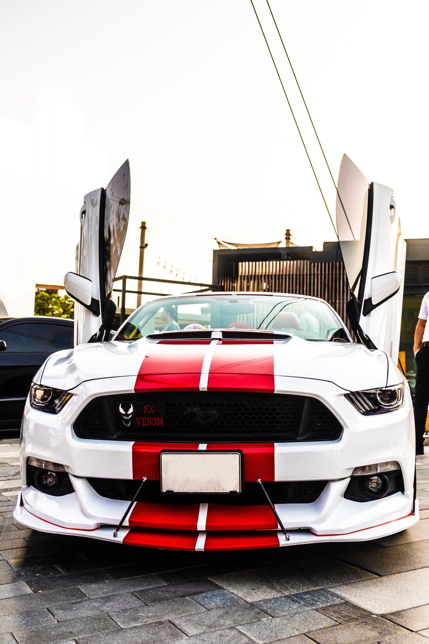 1707x2560 White and red Ford Mustang • Wallpaper For You HD Wallpaper For Desktop & Mobile