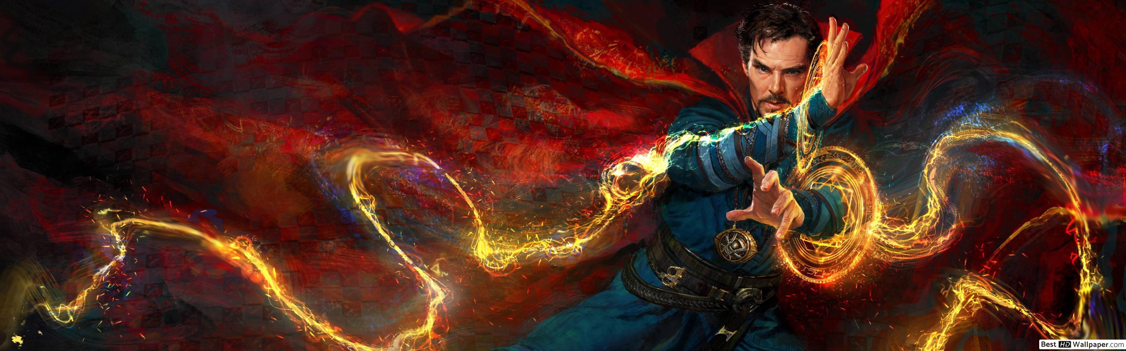 3840x1200 Sorcerer, Doctor Strange HD wallpaper download
