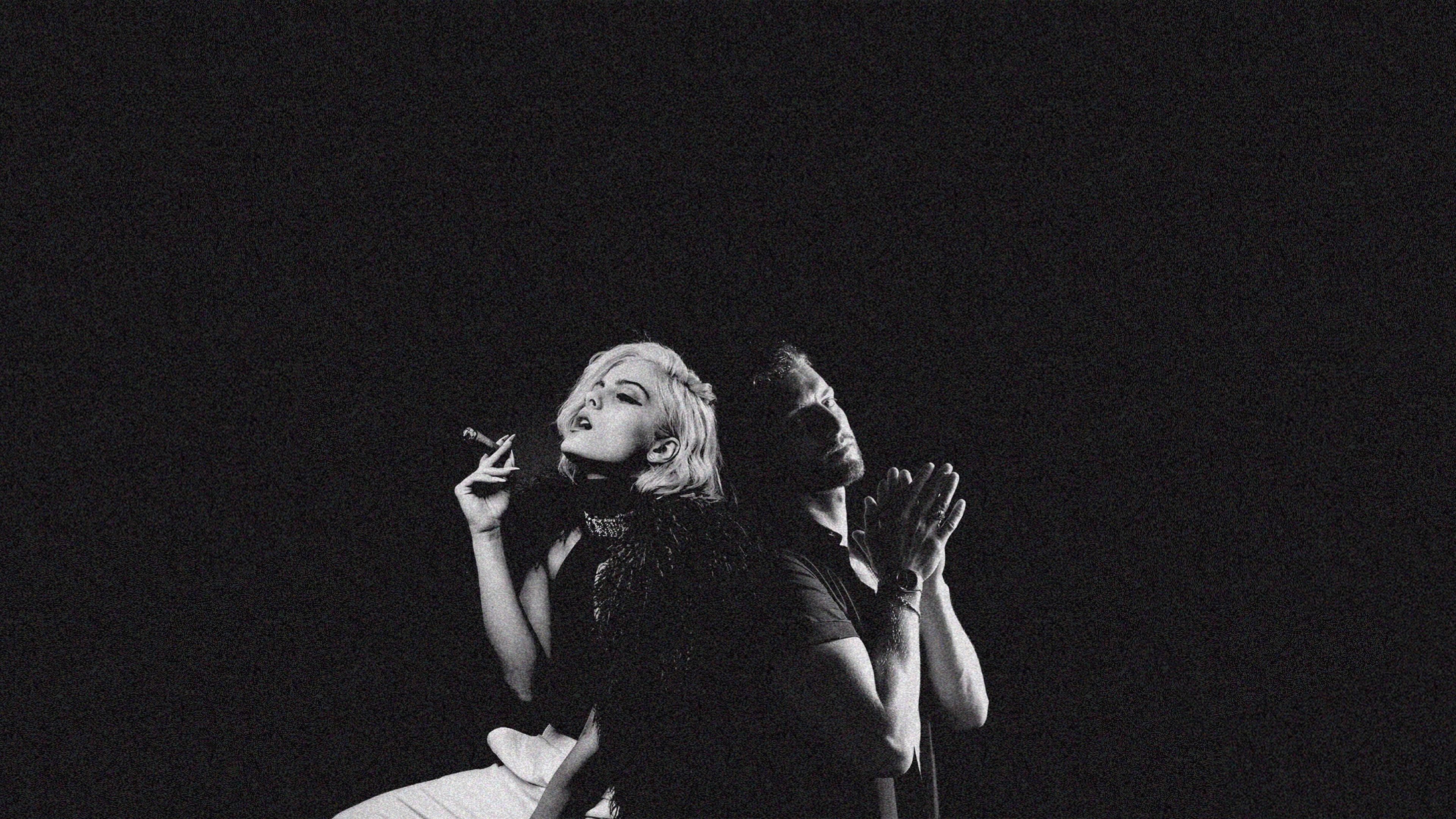 3840x2160 Desktop Wallpaper Bebe Rexha, Marc E. Bassy, Celebrity, Monochrome, 4k, HD Image, Picture, Background, 518174