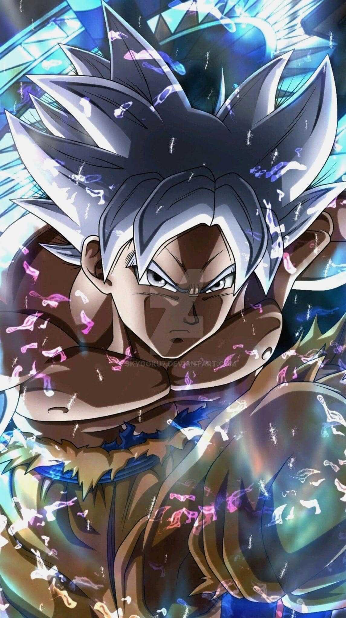 1145x2048 Goku Ultra Instinct Wallpaper