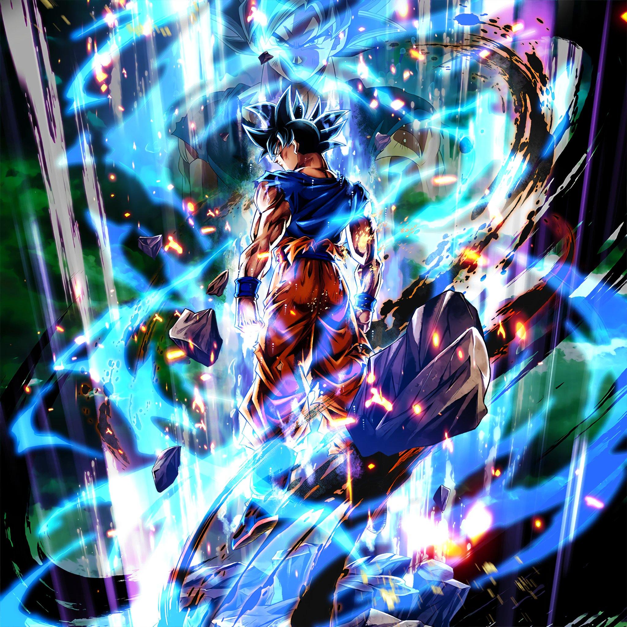 2048x2048 Hydros Ultra Instinct -Sign- Goku Character Art (2 Versions) + 4K PC Wallpaper + 4K Phone Wallpaper! #DBLegends #DragonBallLegends