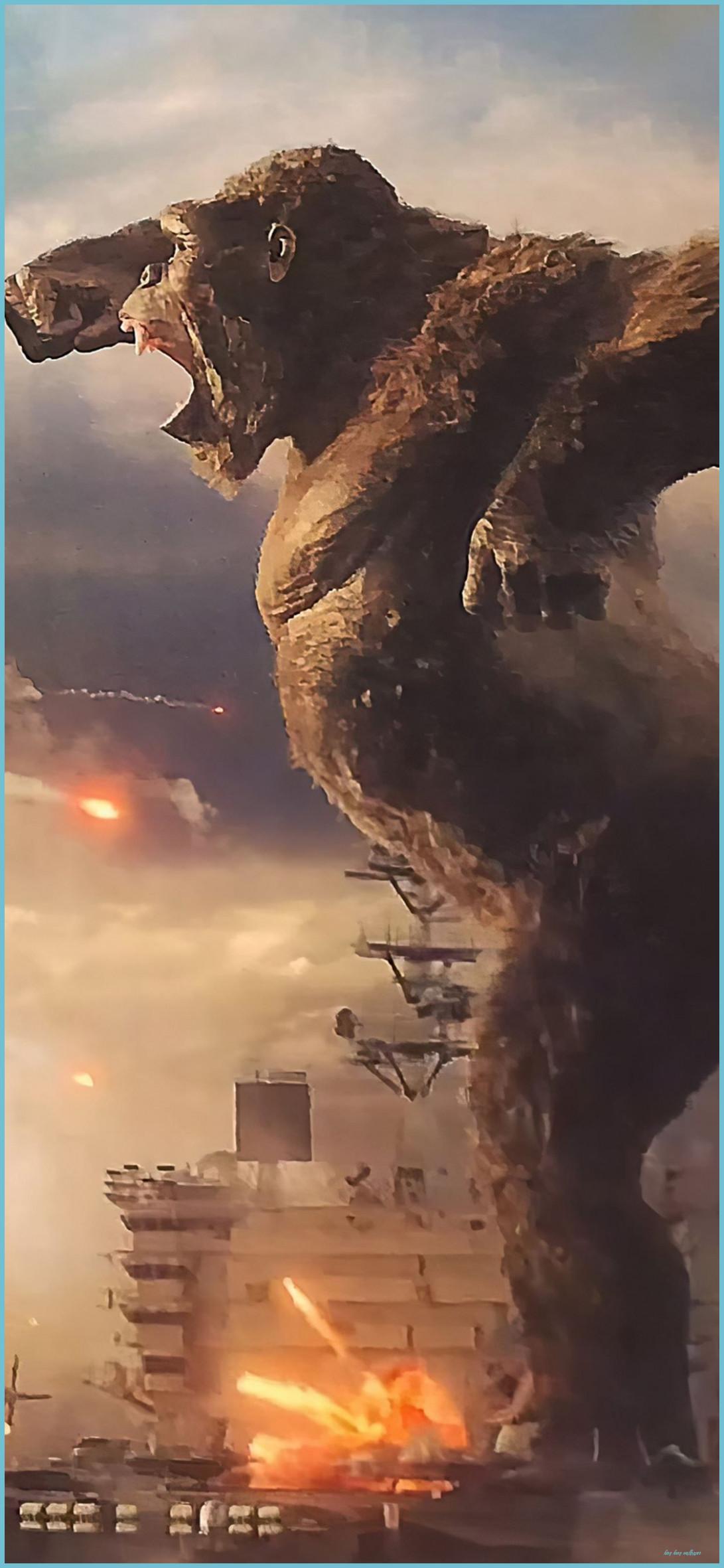 1091x2362 Godzilla Vs King Kong #godzilla #KingKong #movies Movies k Kong Wallpaper