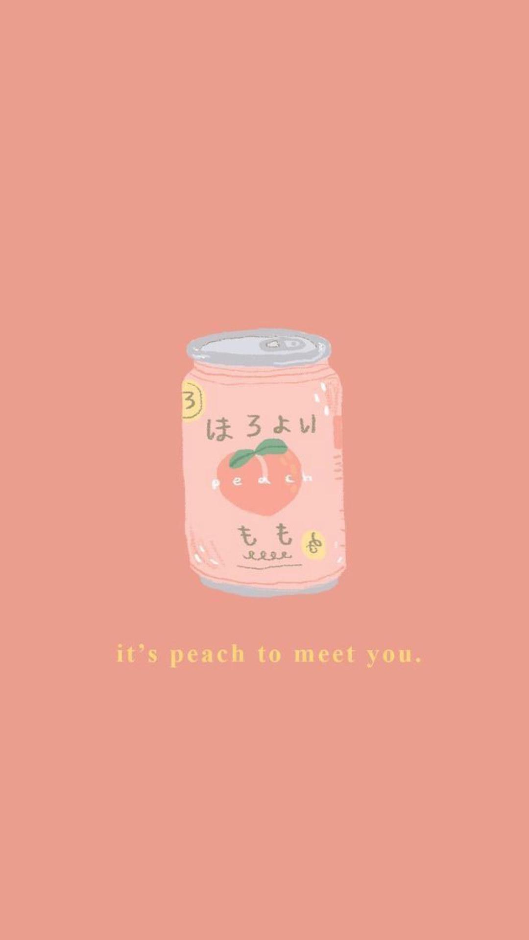 1080x1920 It's peach to meet you Wallpaper • Wallpaper For You HD Wallpaper For Desktop & Mobile